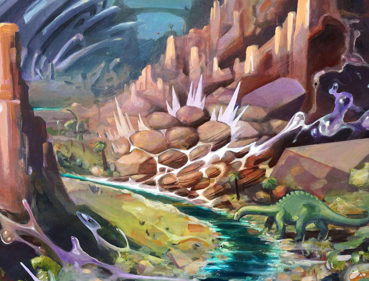 Trail Through Time Original Painting by Brian Hampton x Gabriel Welch - 48 HOUR AUCTION