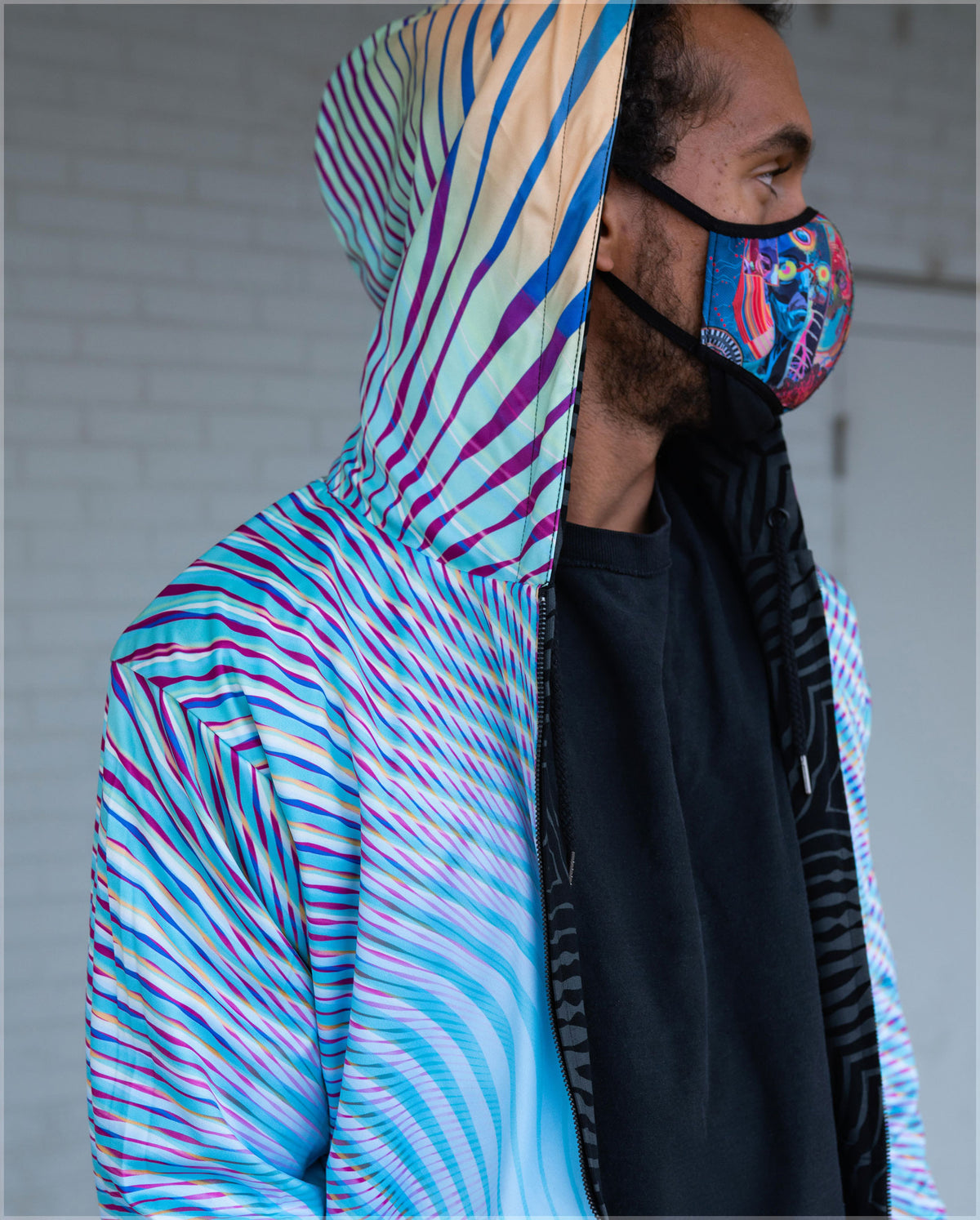 Flux Capacitor Midweight Reversible Hoodie by Cassady Bell