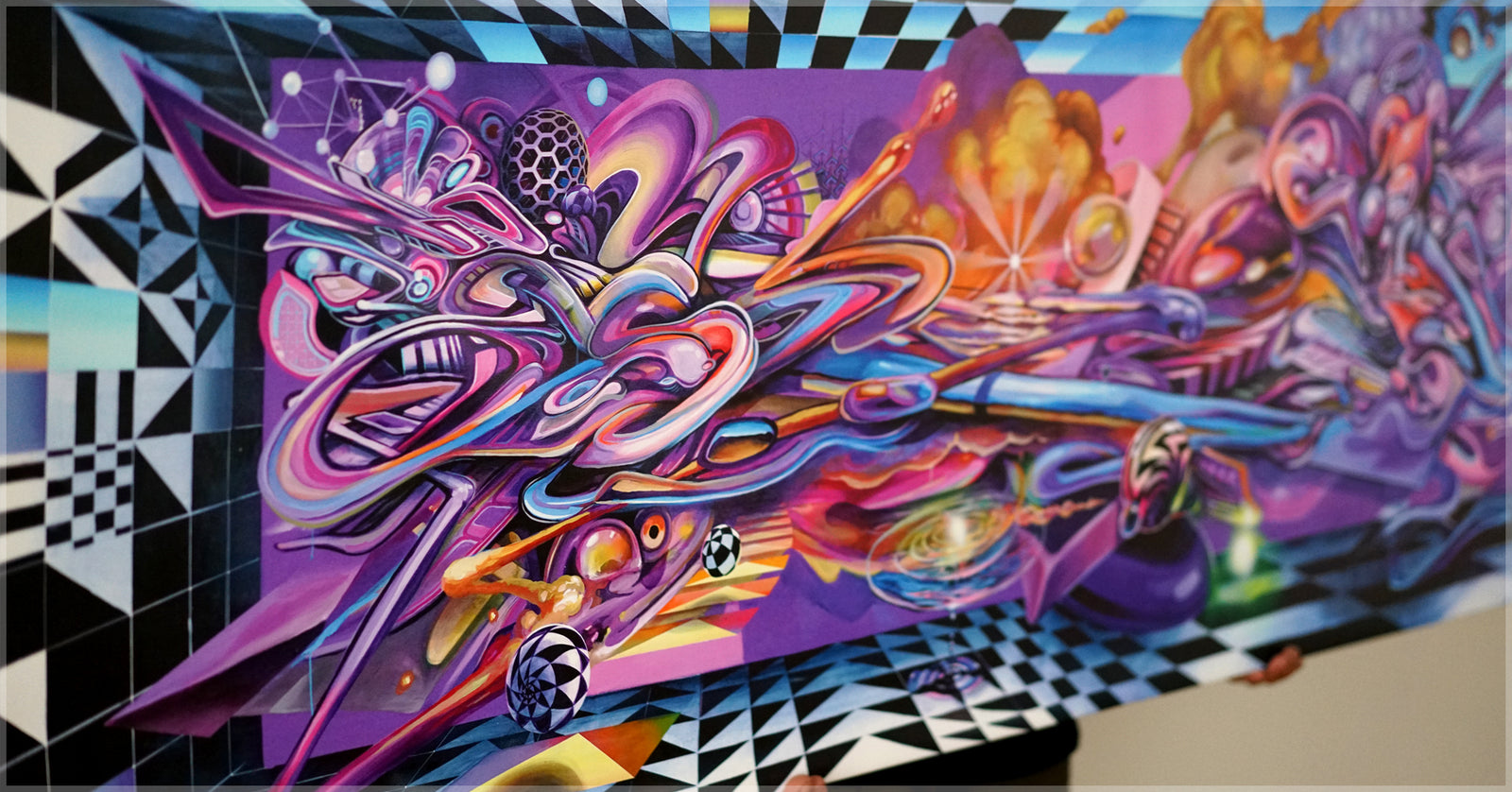 Paradigm Stretched Canvas Print by Threyda x Apex