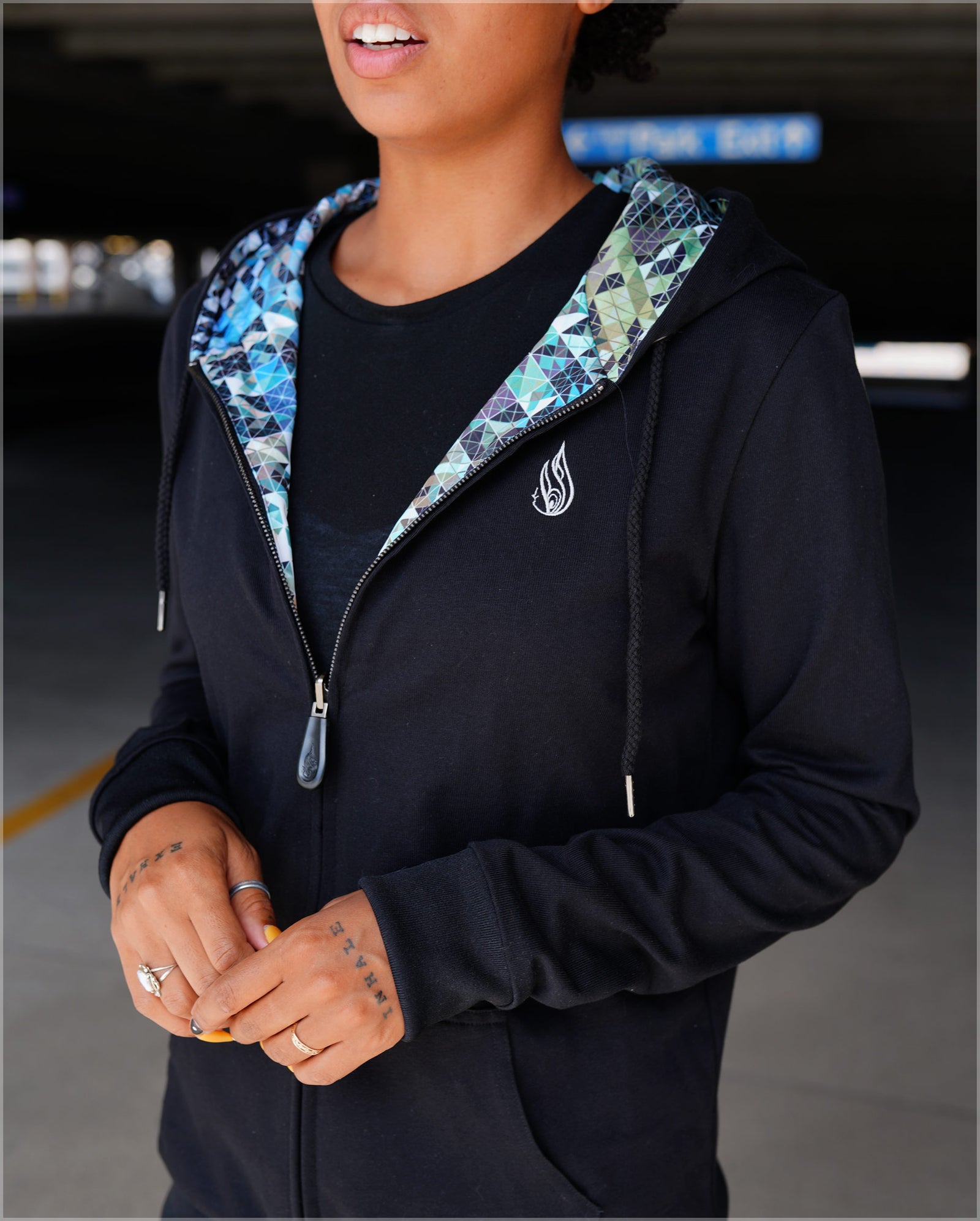 Color Quanta Lightweight Reversible Cotton Women's Jacket by Andy Gilmore