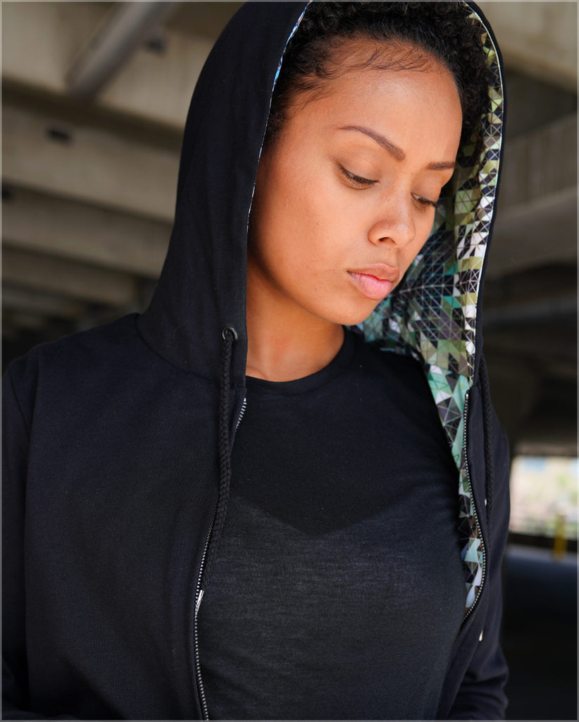Color Quanta Lightweight Reversible Cotton Women's Jacket by Andy Gilmore