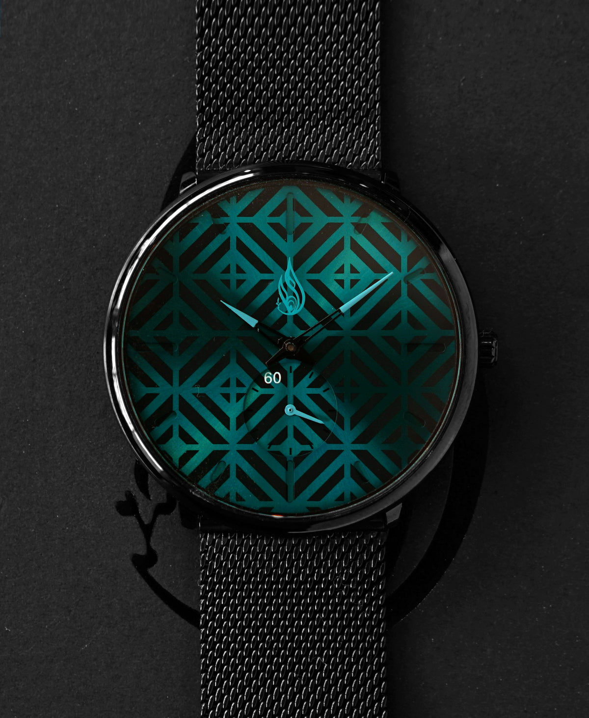 Coral Sapphire Crystal Watch by Threyda