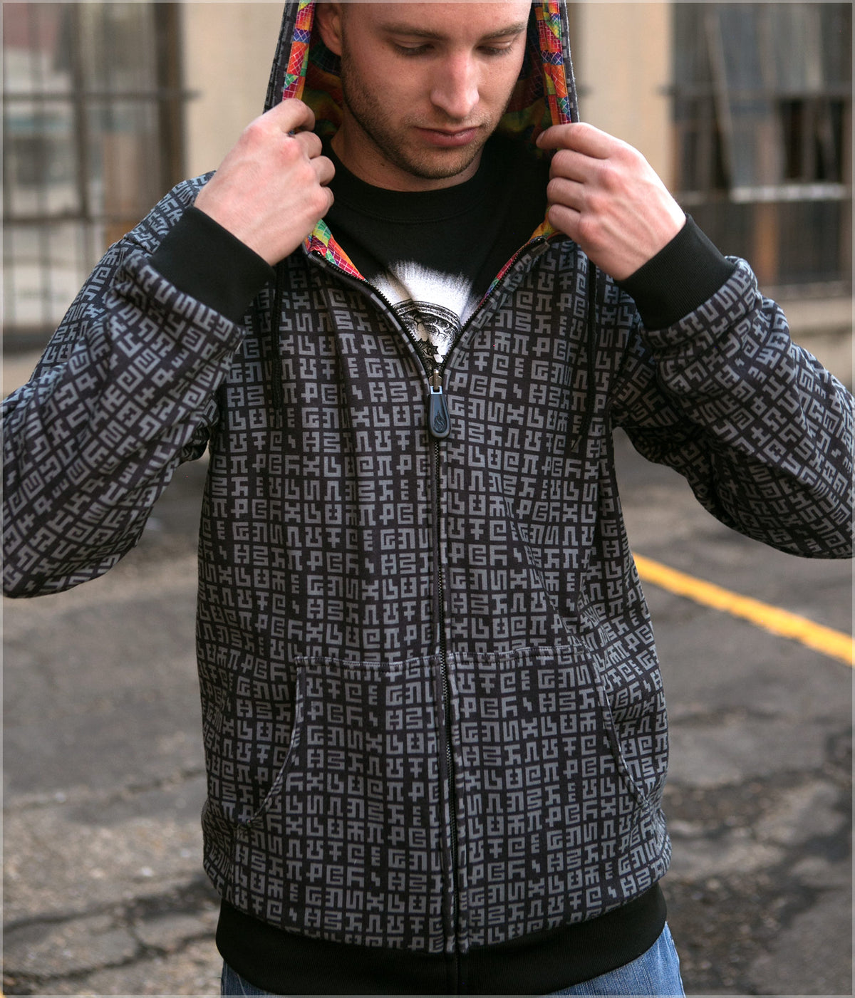 Realms of the Unpronounceable Heavyweight Hoodie by Allyson Grey