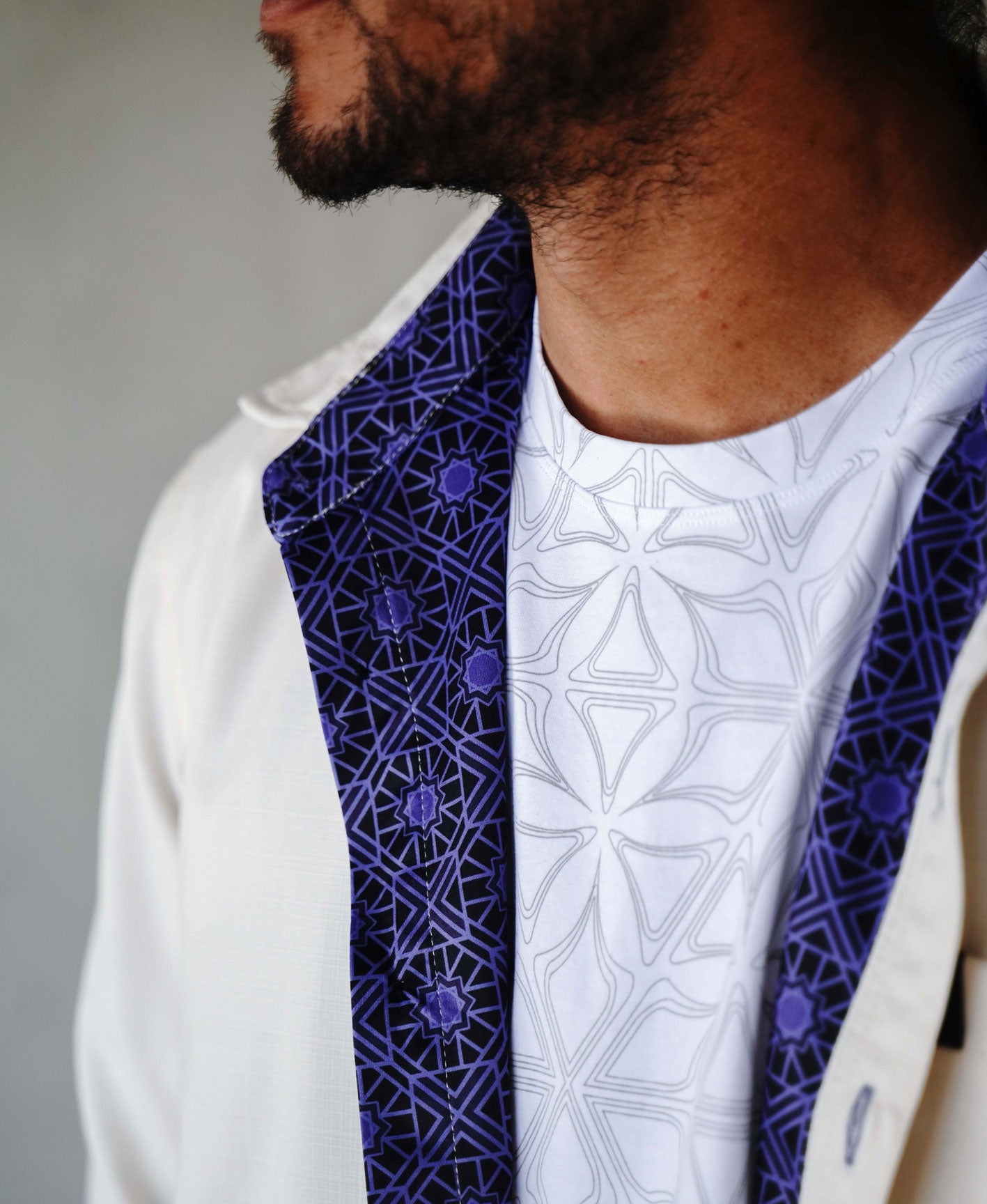 Viola Lined Button Down Shirt by Threyda