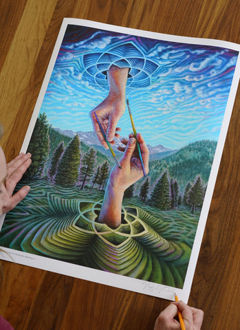 Creation Signed Print by Morgan Mandala