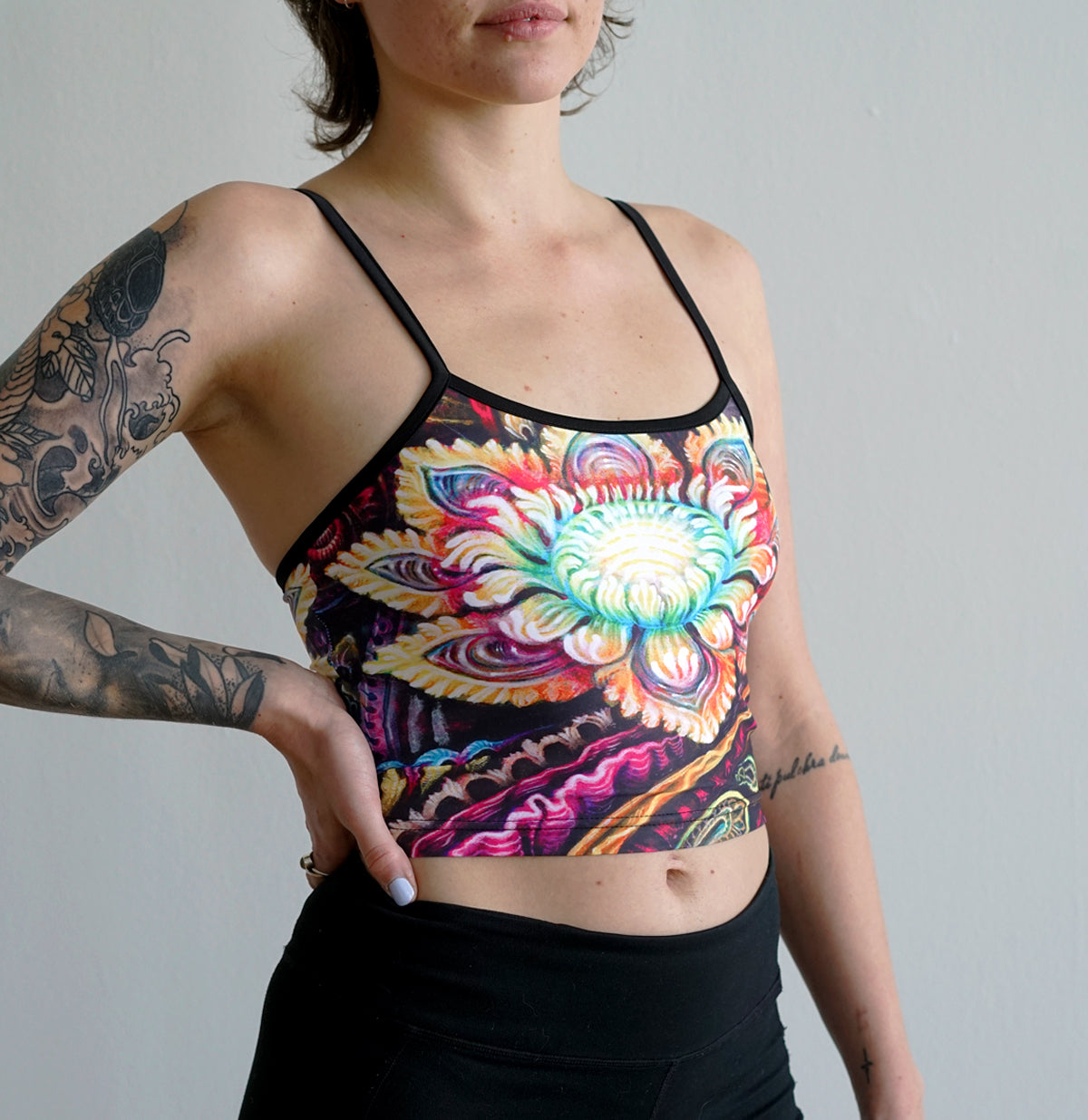 Flower Power Crop Top by Randal Roberts