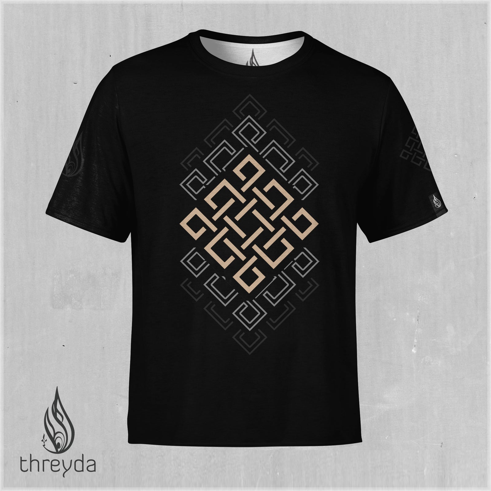 Vandana Gold Screenprint Tee by Threyda