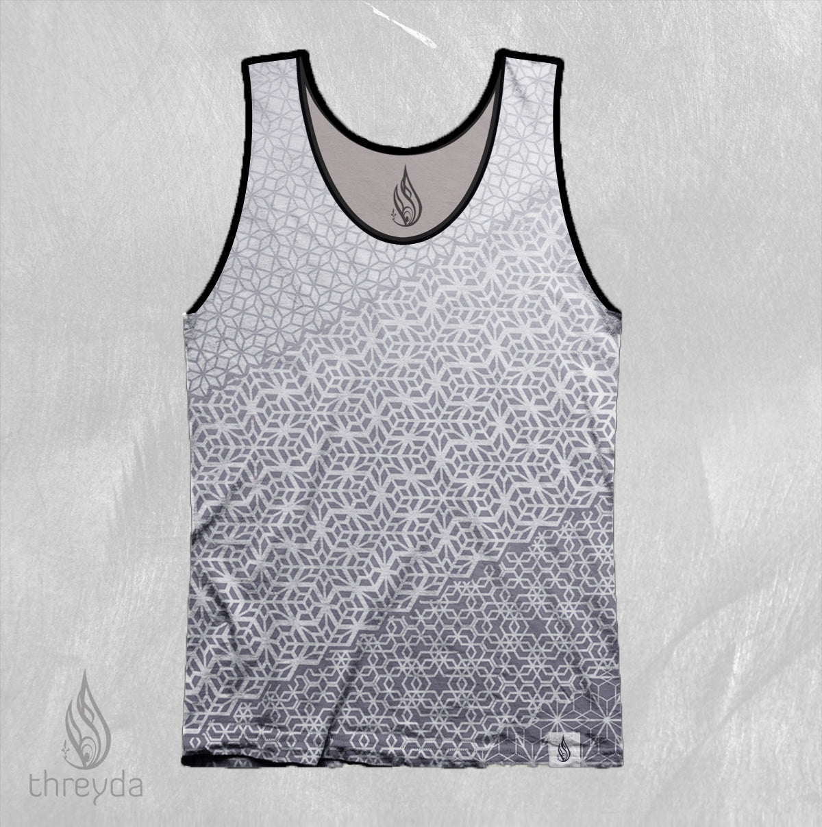 Diagonal Fade Tank Top by Threyda