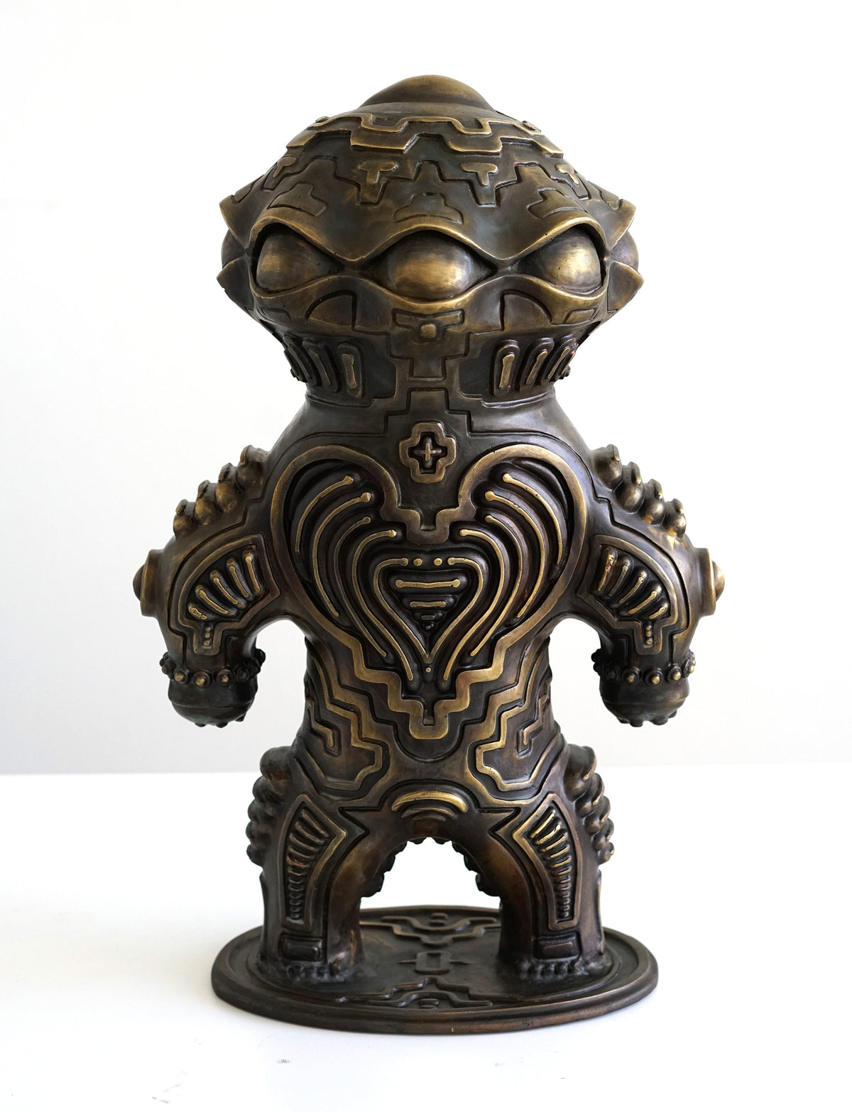 Alien Dogu Bronze Sculpture by Ben Ridgway