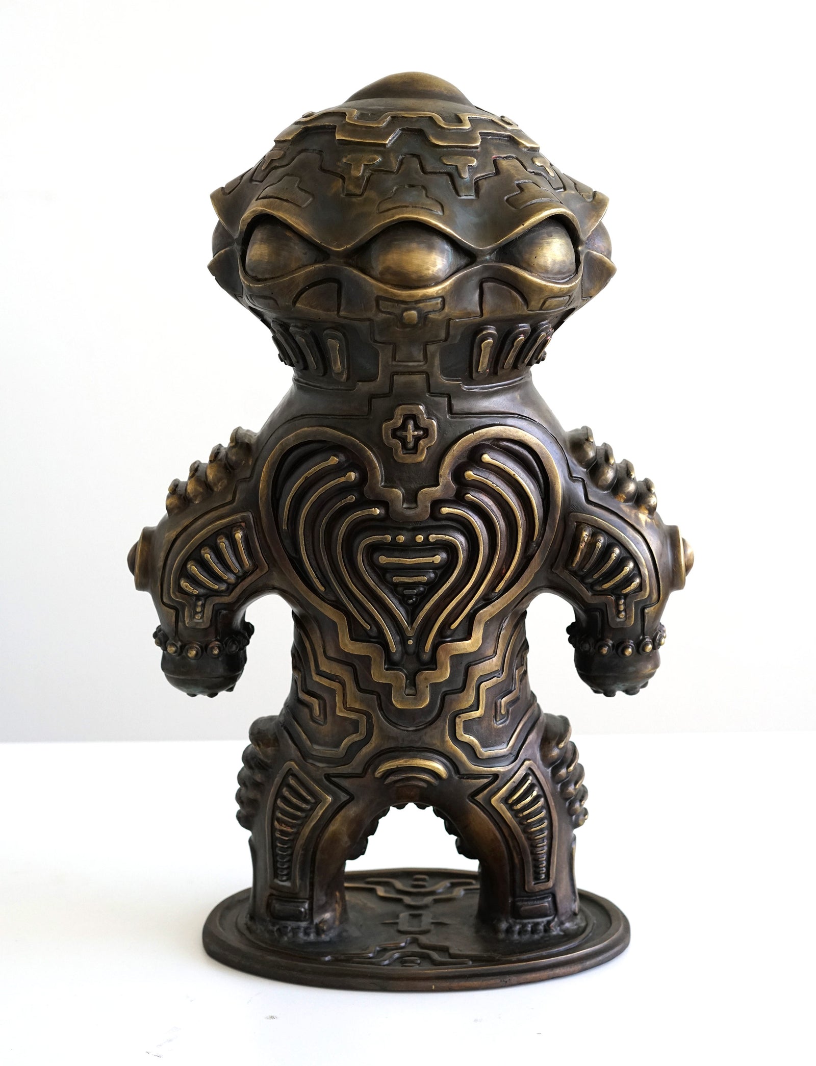 Alien Dogu Bronze Sculpture by Ben Ridgway