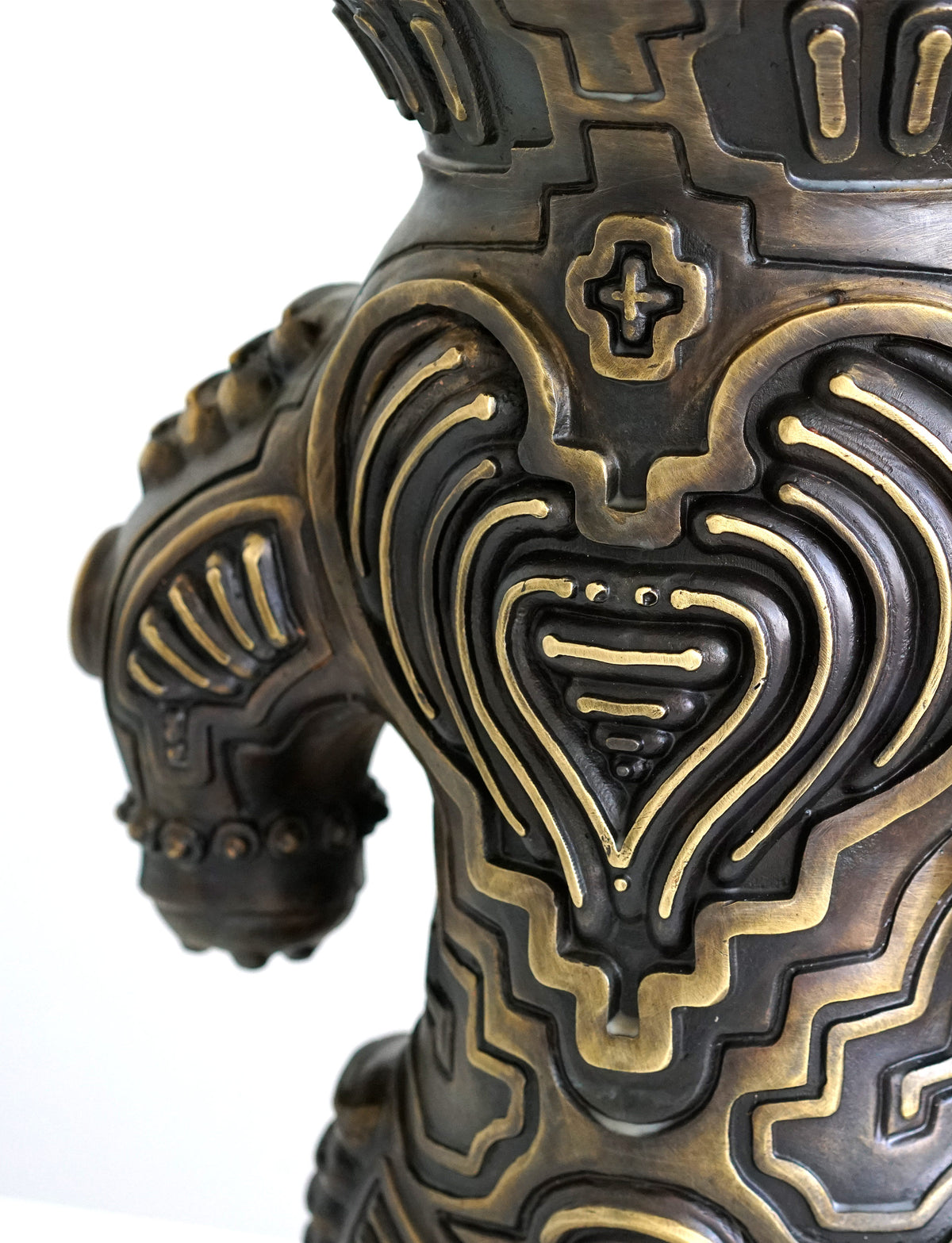 Alien Dogu Bronze Sculpture by Ben Ridgway