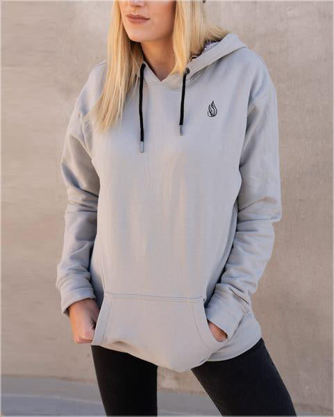 Efflorescent Cotton Pullover Hoodie by Threyda