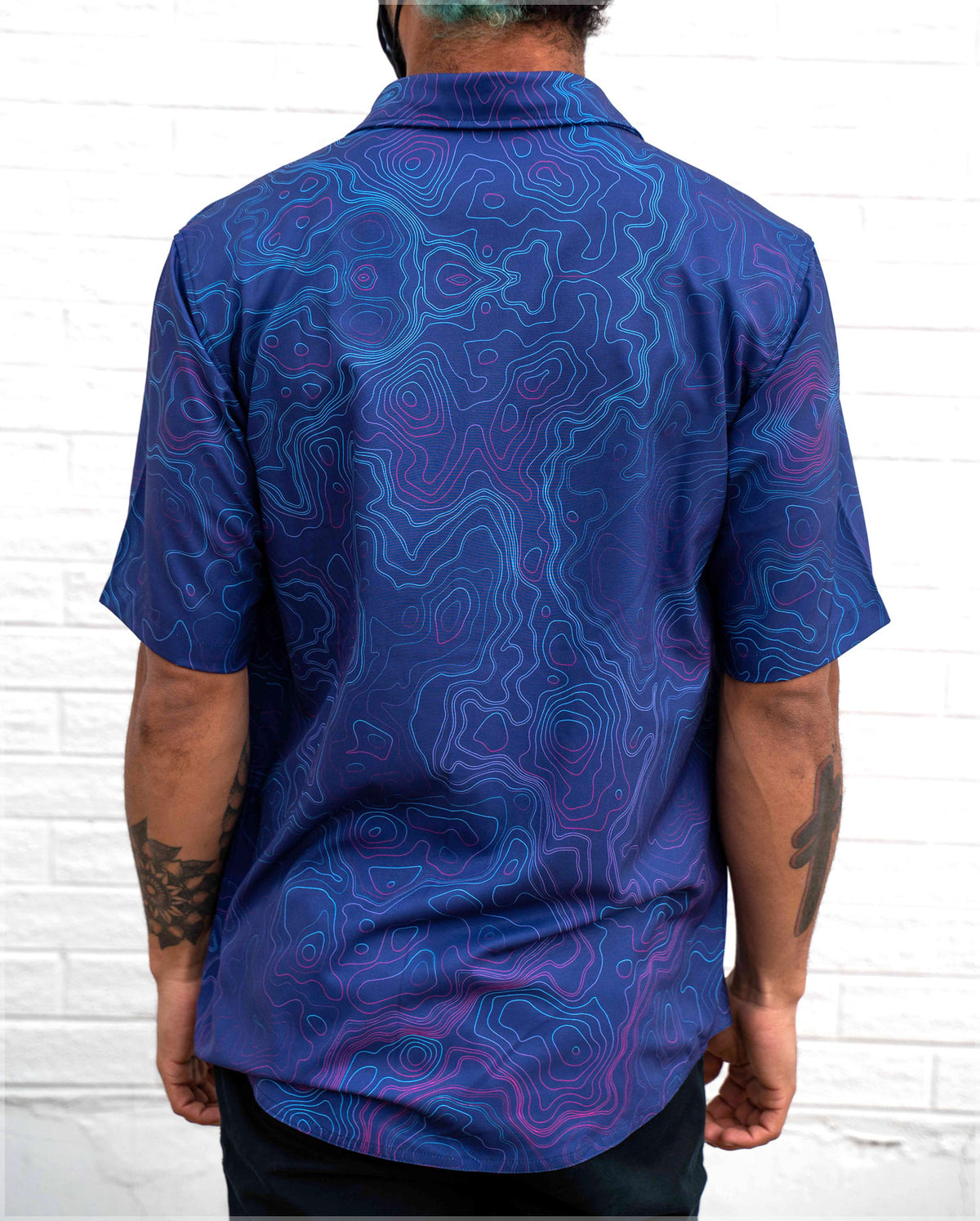 Elevation Short Sleeve Button Down Shirt by Threyda