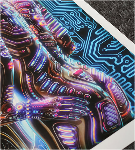 Emotional Data Transfer Print by Ben Ridgway