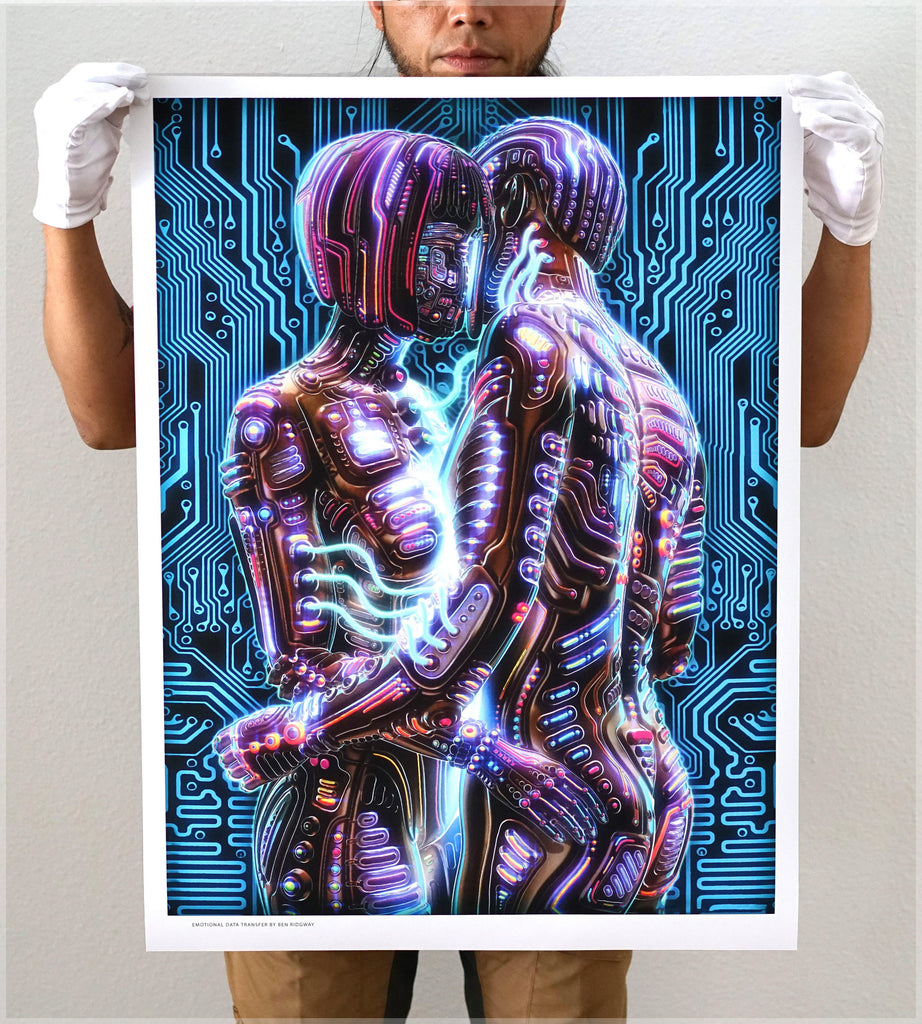 Emotional Data Transfer Print by Ben Ridgway