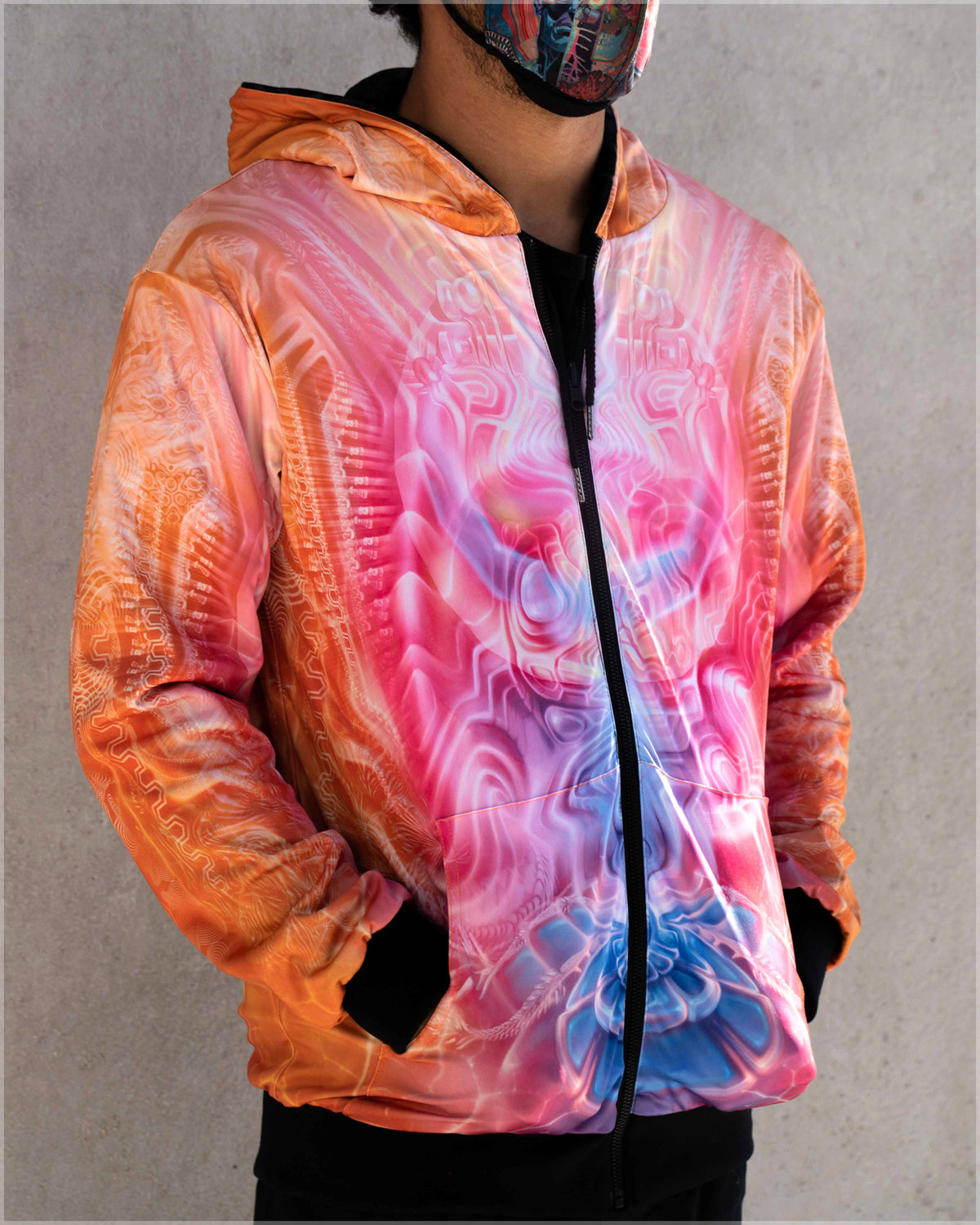 Entanglement Midweight Reversible Hoodie by Fabian Jimenez