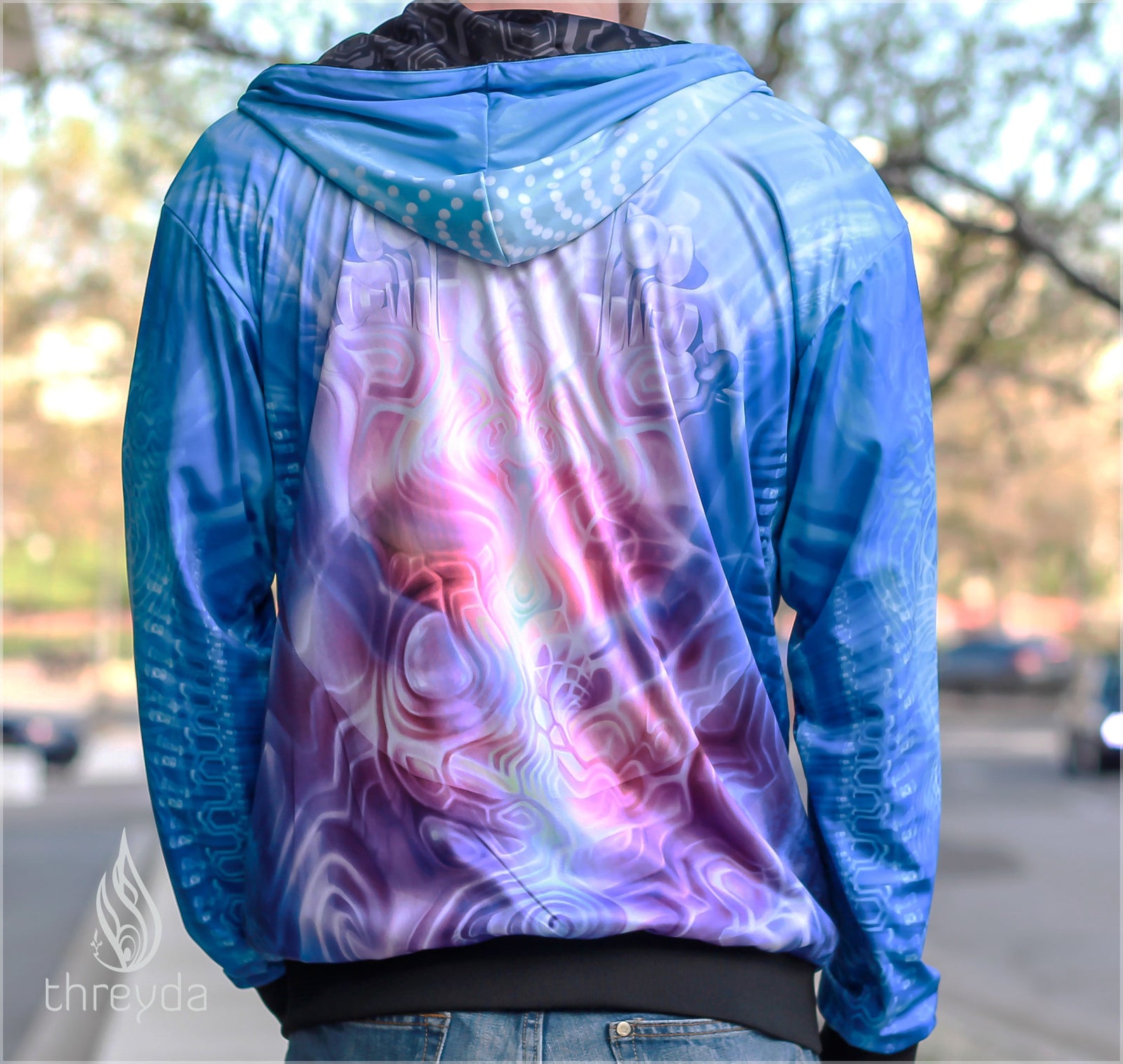 Entanglement Reversible Satin Jacket by Fabian Jimenez , Apparel - Fabian Jimenez, Threyda - 2