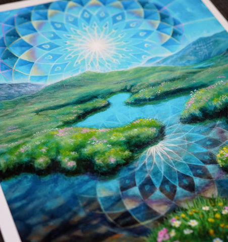 Euphoric Earth Signed Print by Morgan Mandala