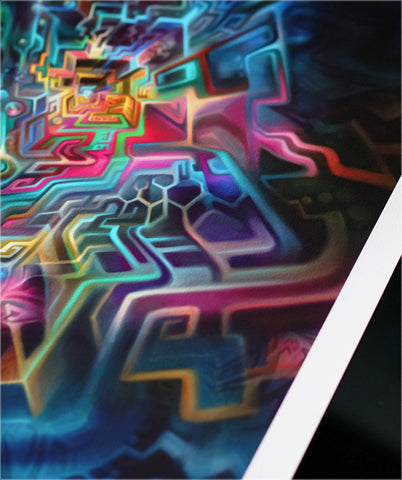 Vortex Signed Watercolor Print by Fabian Jimenez