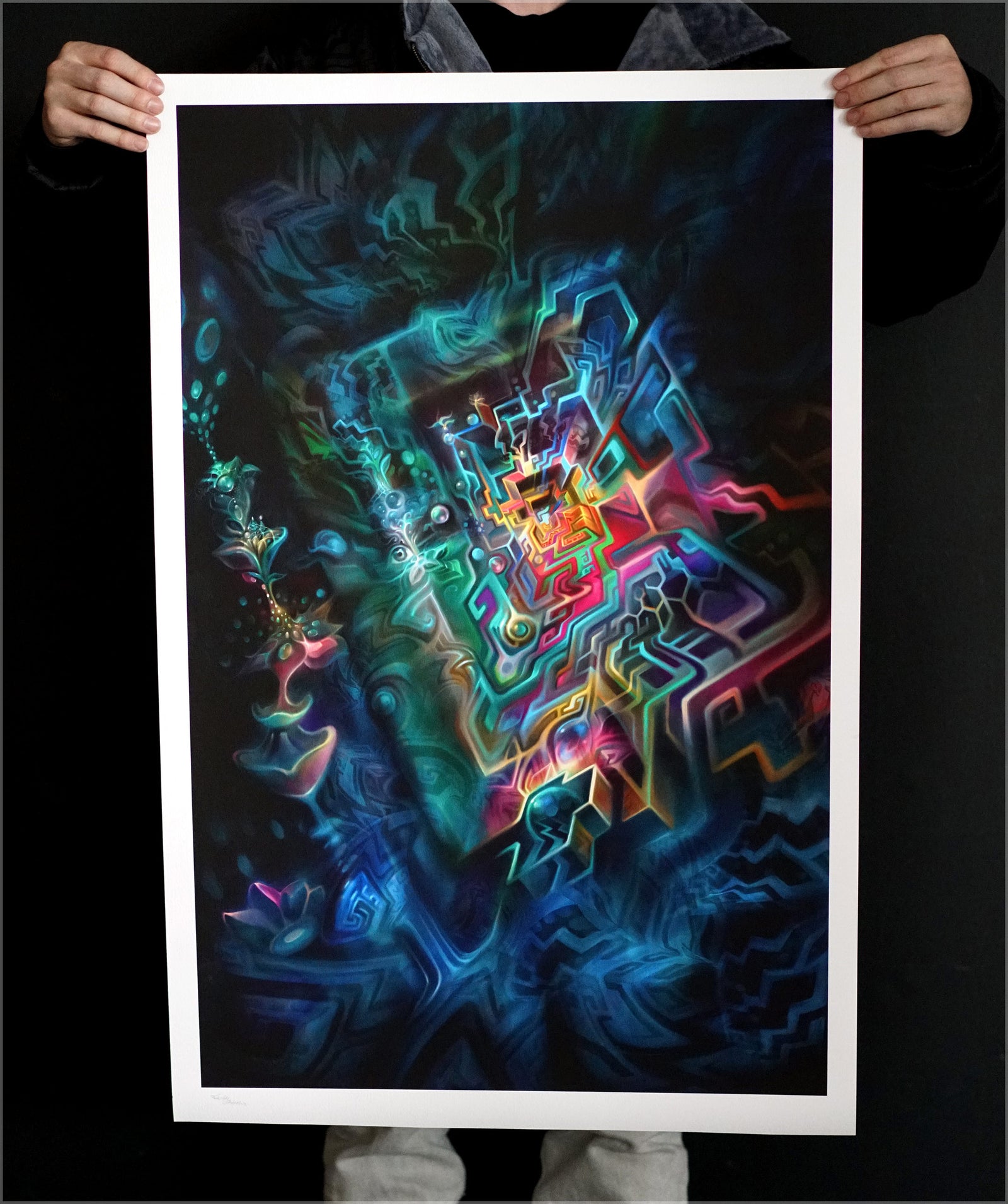Vortex Signed Watercolor Print by Fabian Jimenez