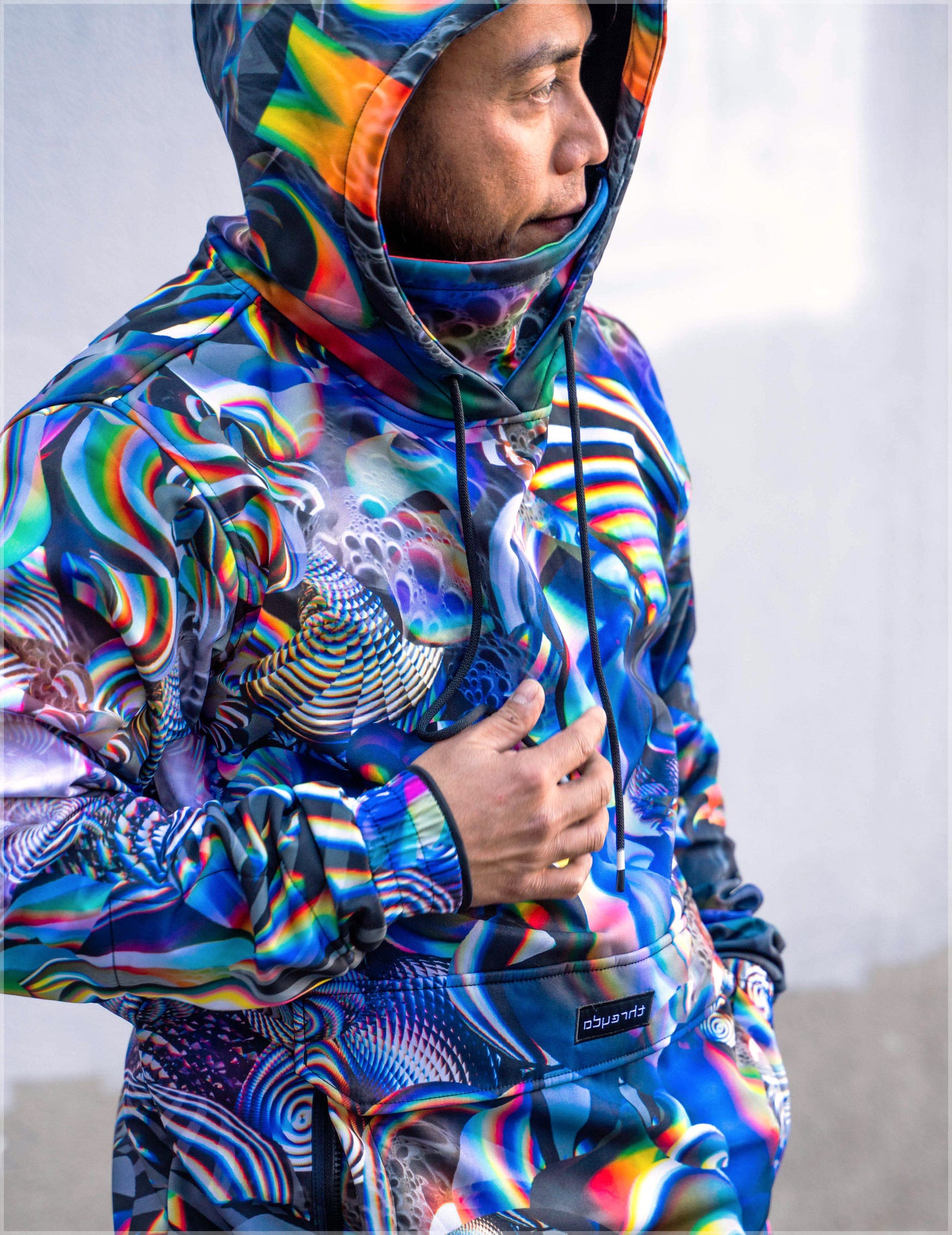 Prismatic Argon Pullover Jacket by Fabian Jimenez