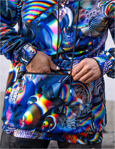 Prismatic Argon Pullover Jacket by Fabian Jimenez
