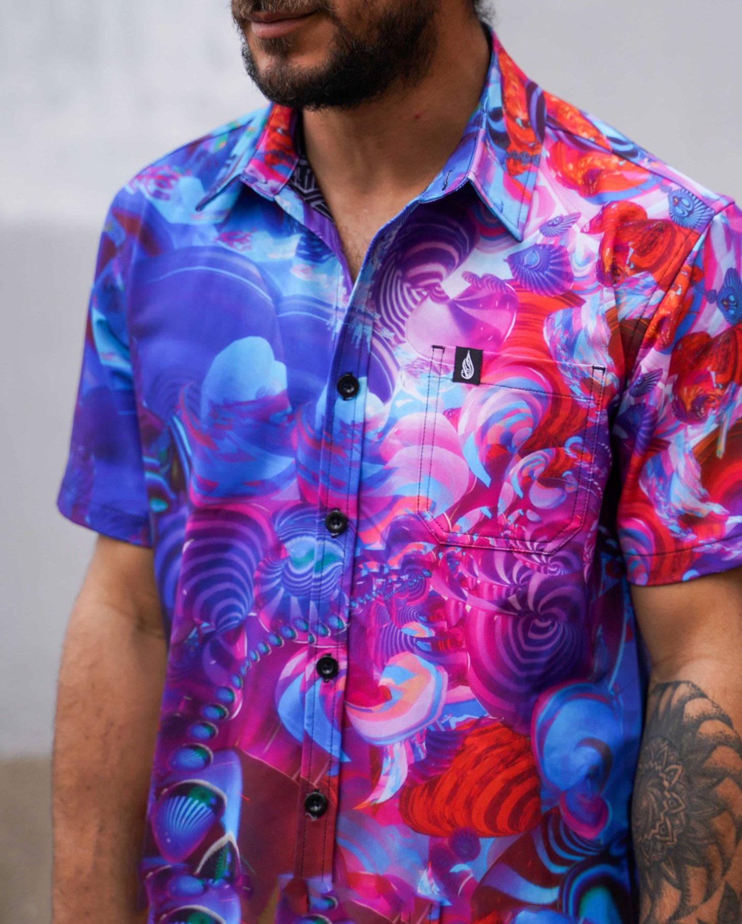Eye Candy Short Sleeve Button Down by Fabian Jimenez