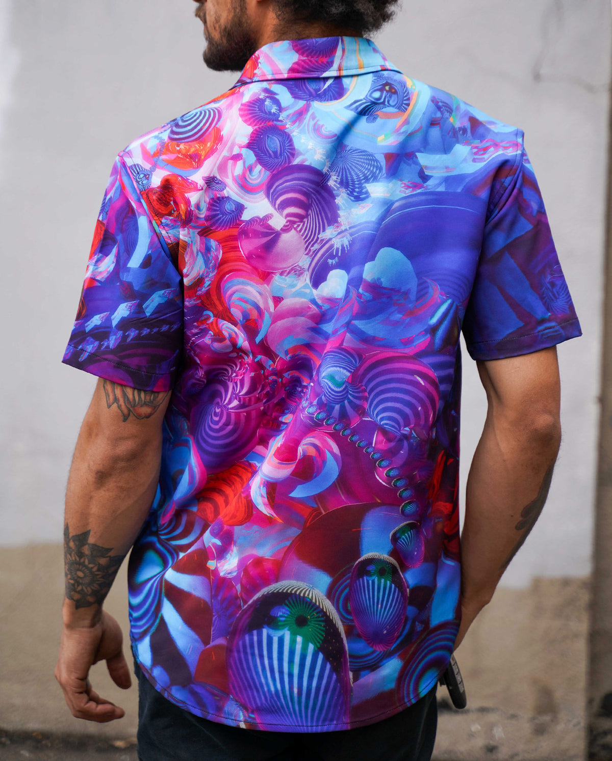 Eye Candy Short Sleeve Button Down by Fabian Jimenez