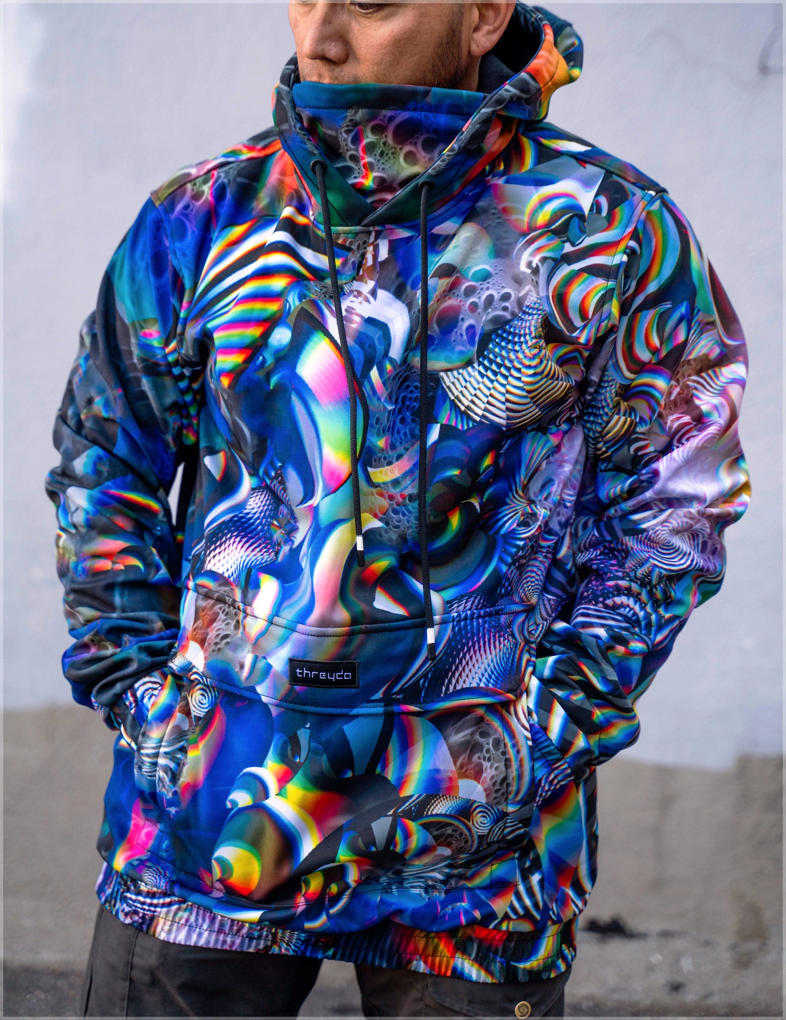 Prismatic Argon Pullover Jacket by Fabian Jimenez
