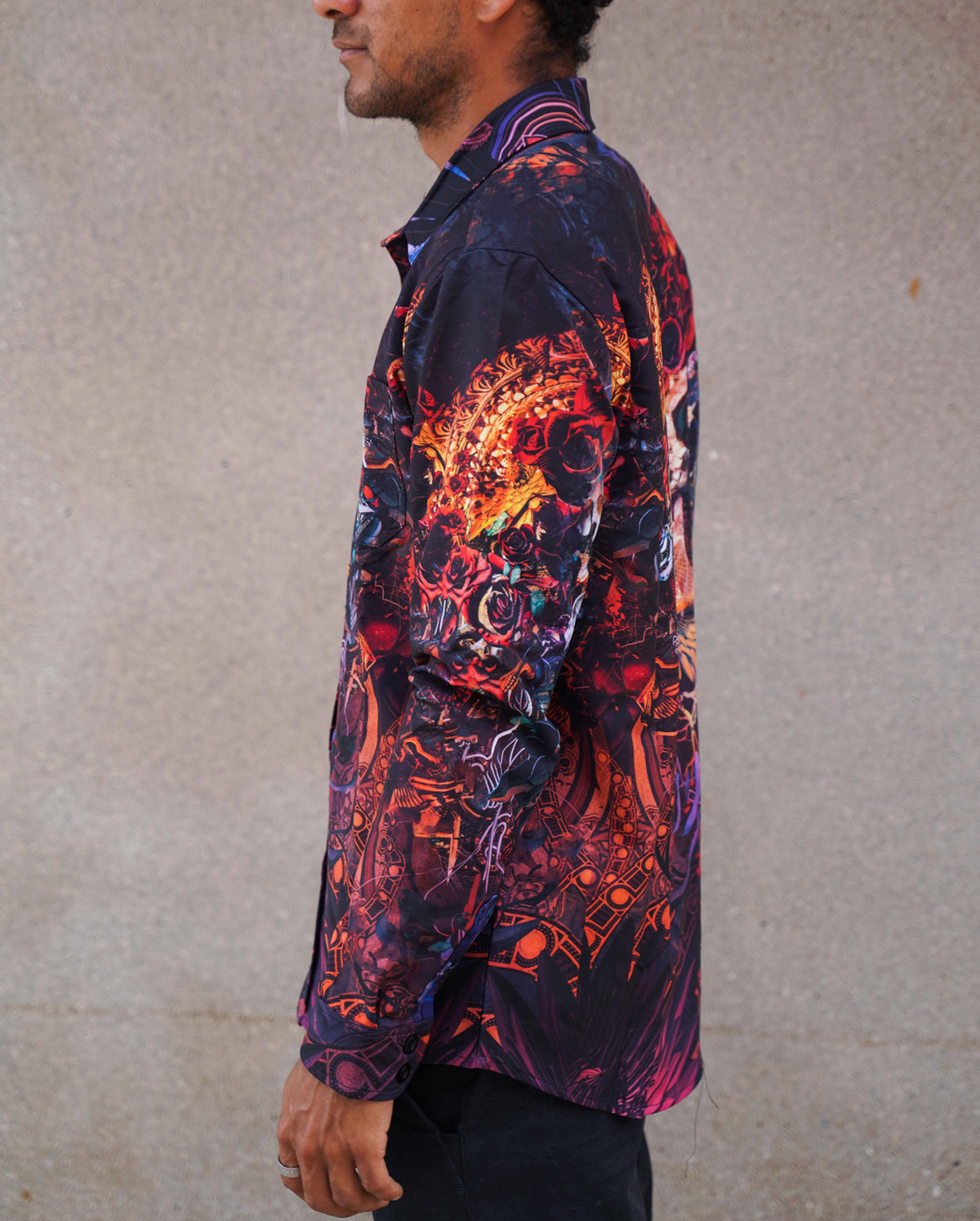 Fare Thee Well Button Down Shirt by Android Jones