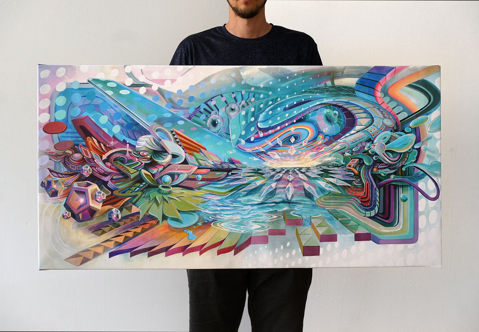 First Flight Stretched Canvas Print by Threyda x Apex