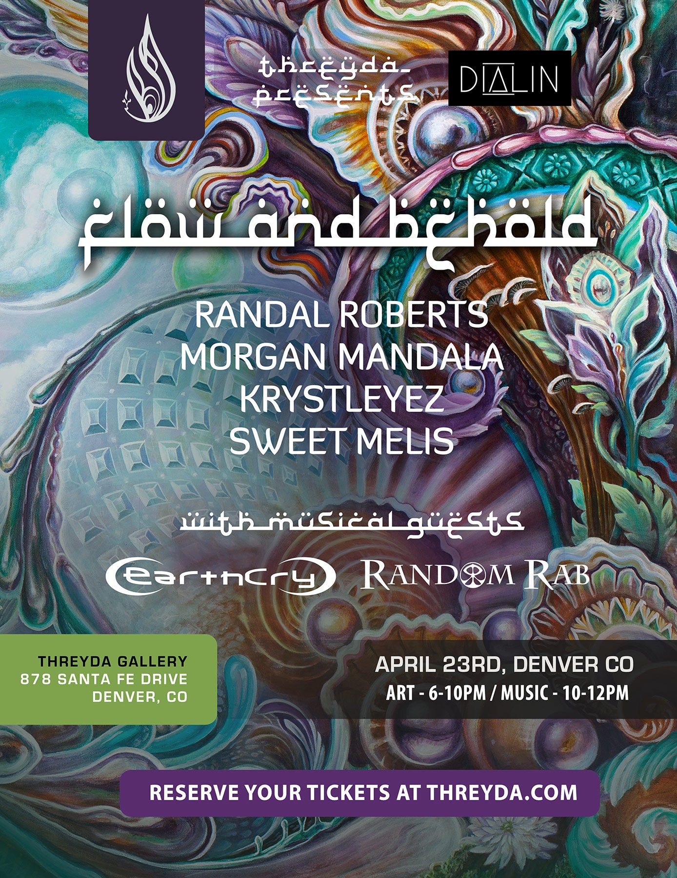 FLOW AND BEHOLD Event Ticket - April 23rd, Denver CO