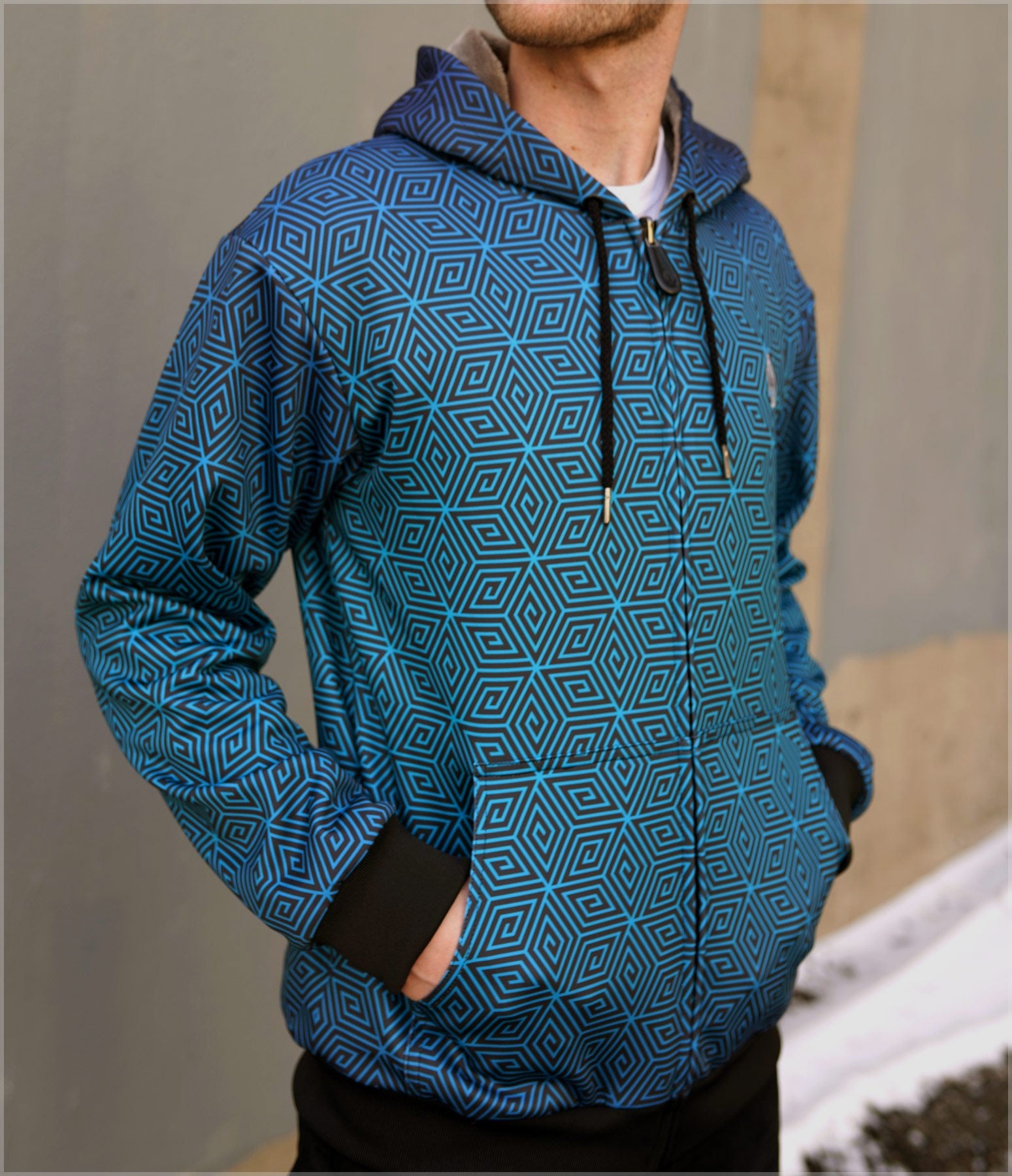 Purple Sky Sherpa Hoodie by Threyda - Backstock Available