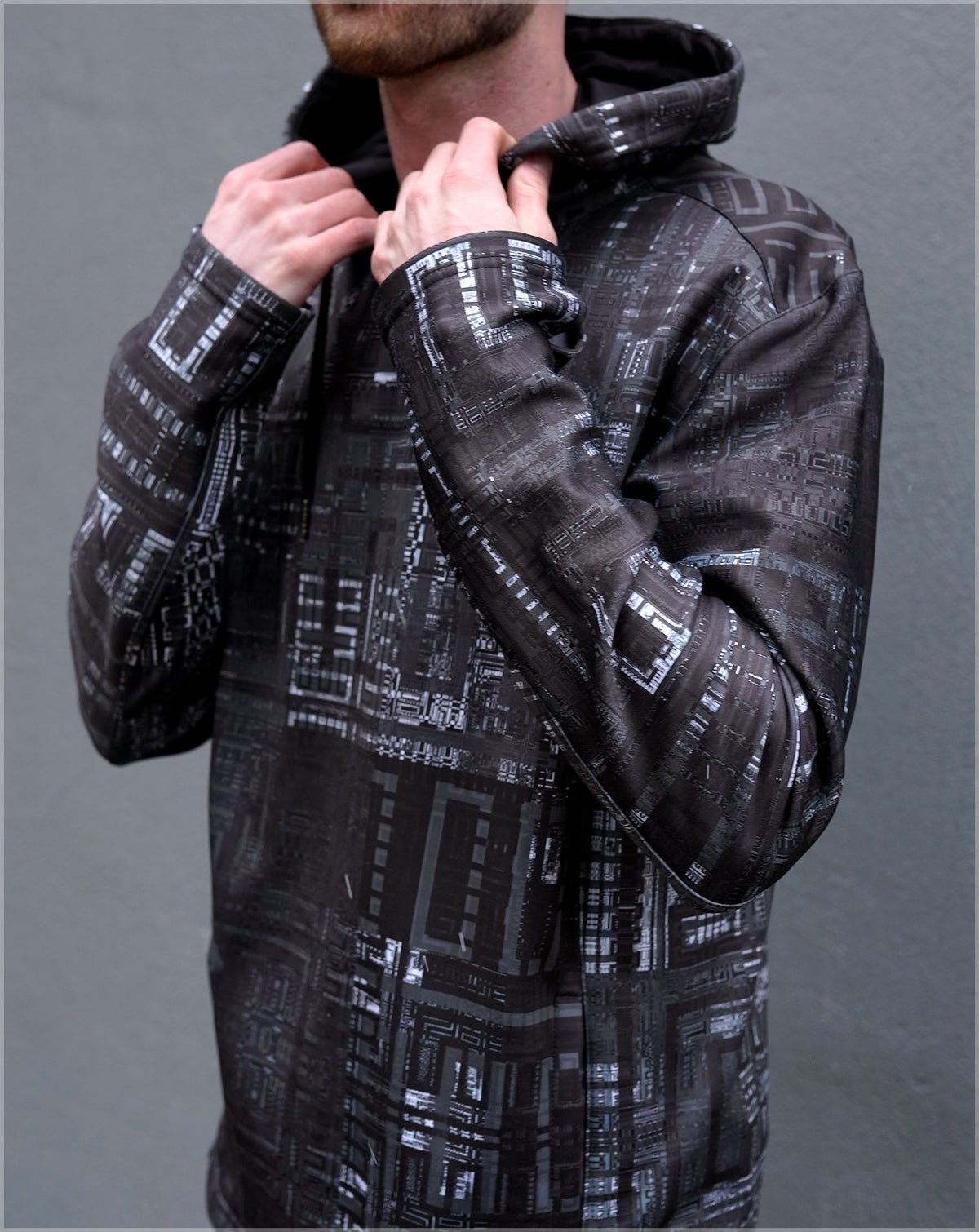 Fragmentation Midweight Pullover Hoodie by Frame of Mind