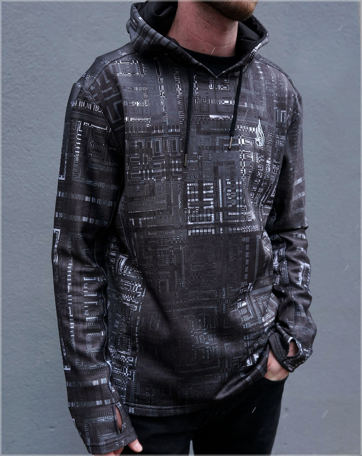 Fragmentation Midweight Pullover Hoodie by Frame of Mind