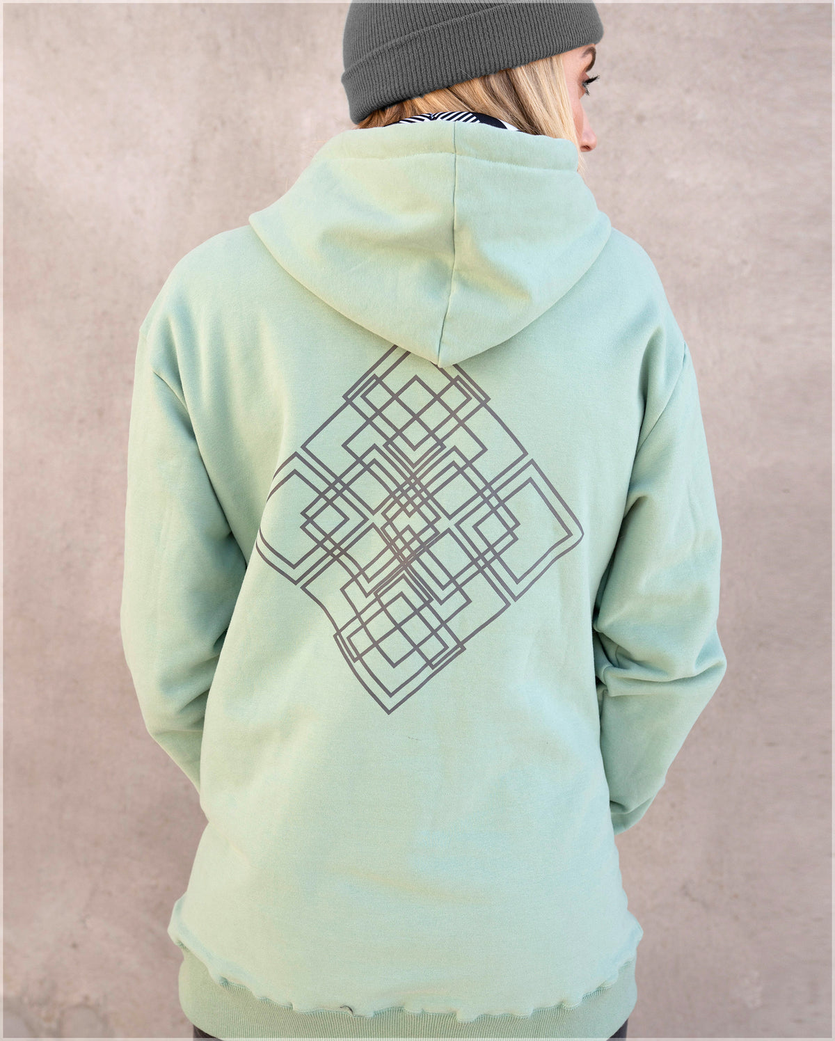 Polychromatic Cotton Pullover Hoodie by Threyda