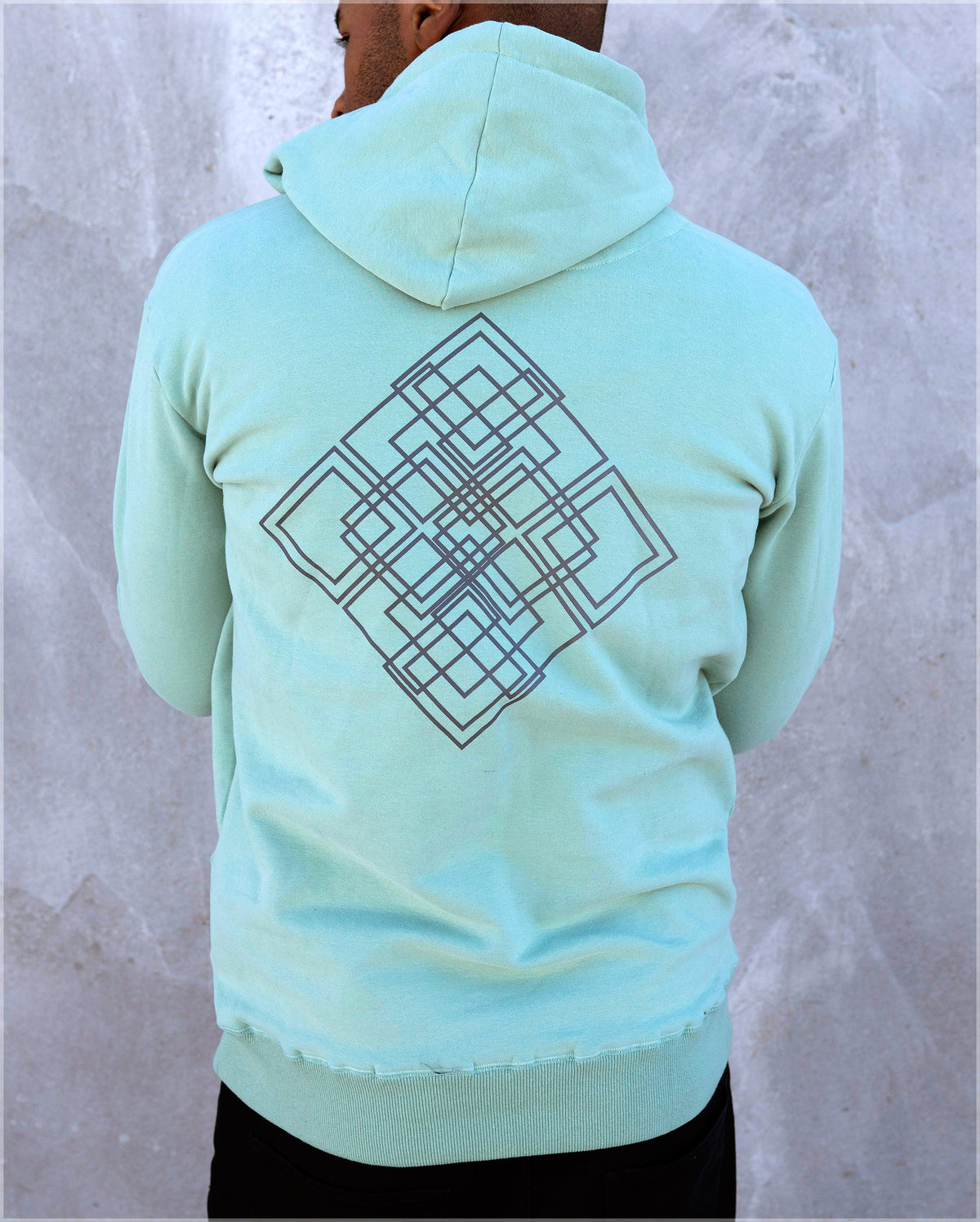 Polychromatic Cotton Pullover Hoodie by Threyda
