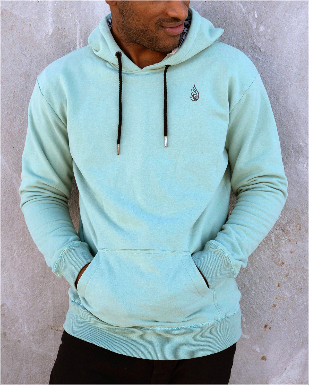 Polychromatic Cotton Pullover Hoodie by Threyda