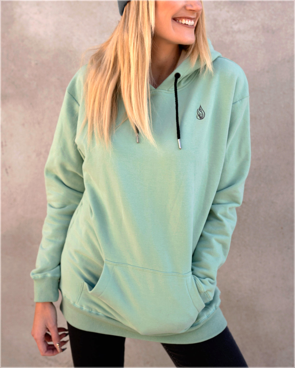 Polychromatic Cotton Pullover Hoodie by Threyda