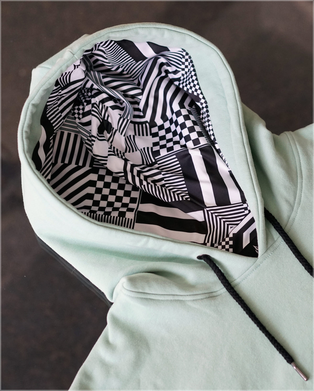 Polychromatic Cotton Pullover Hoodie by Threyda