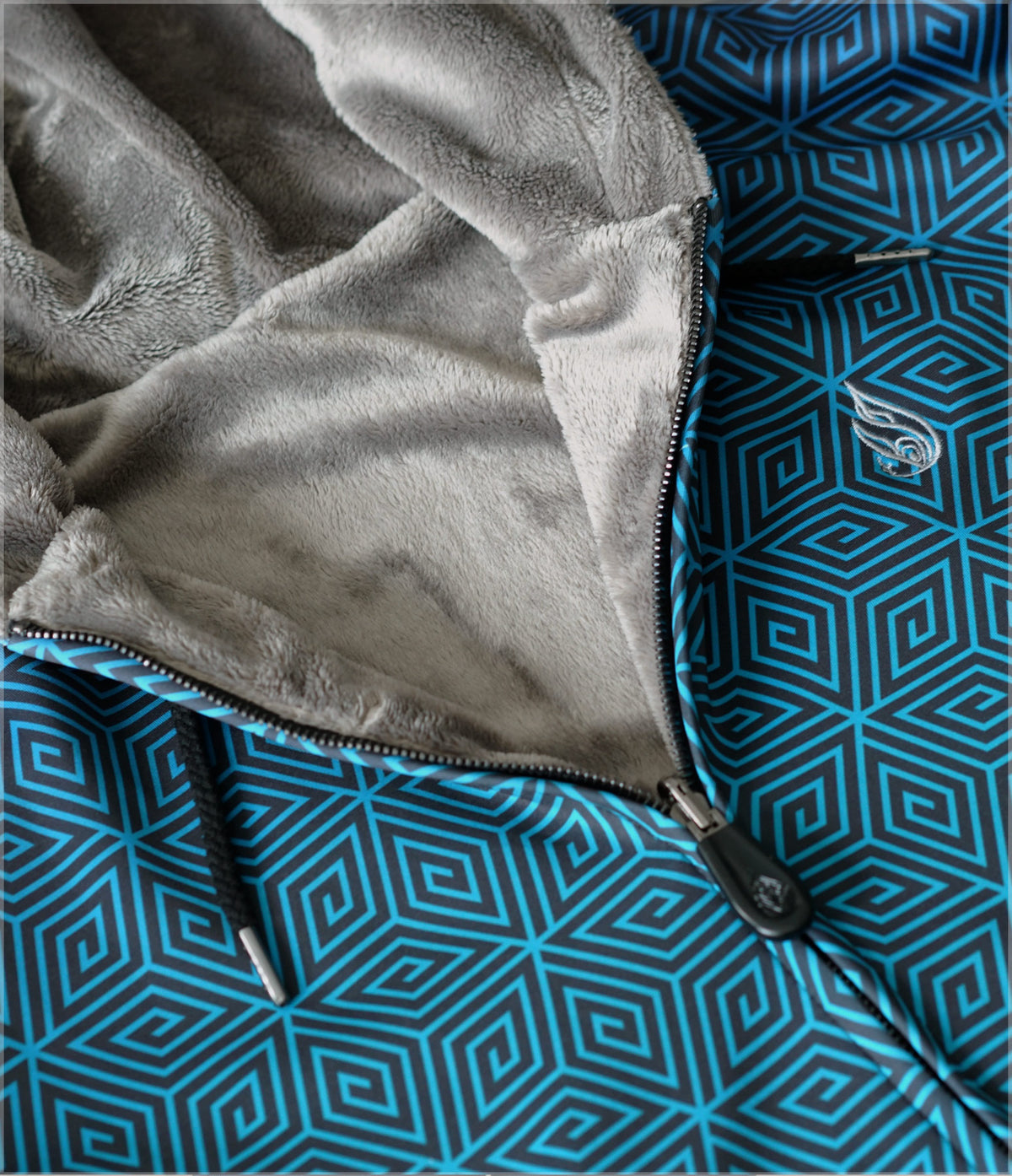 Purple Sky Sherpa Hoodie by Threyda - Backstock Available