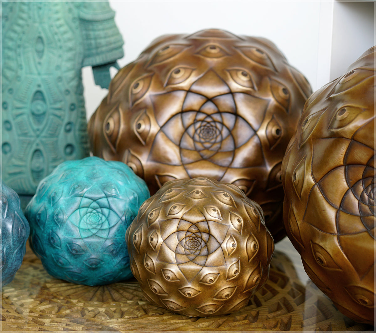 Guardian Eye Bronze Sculpture by Ben Ridgway