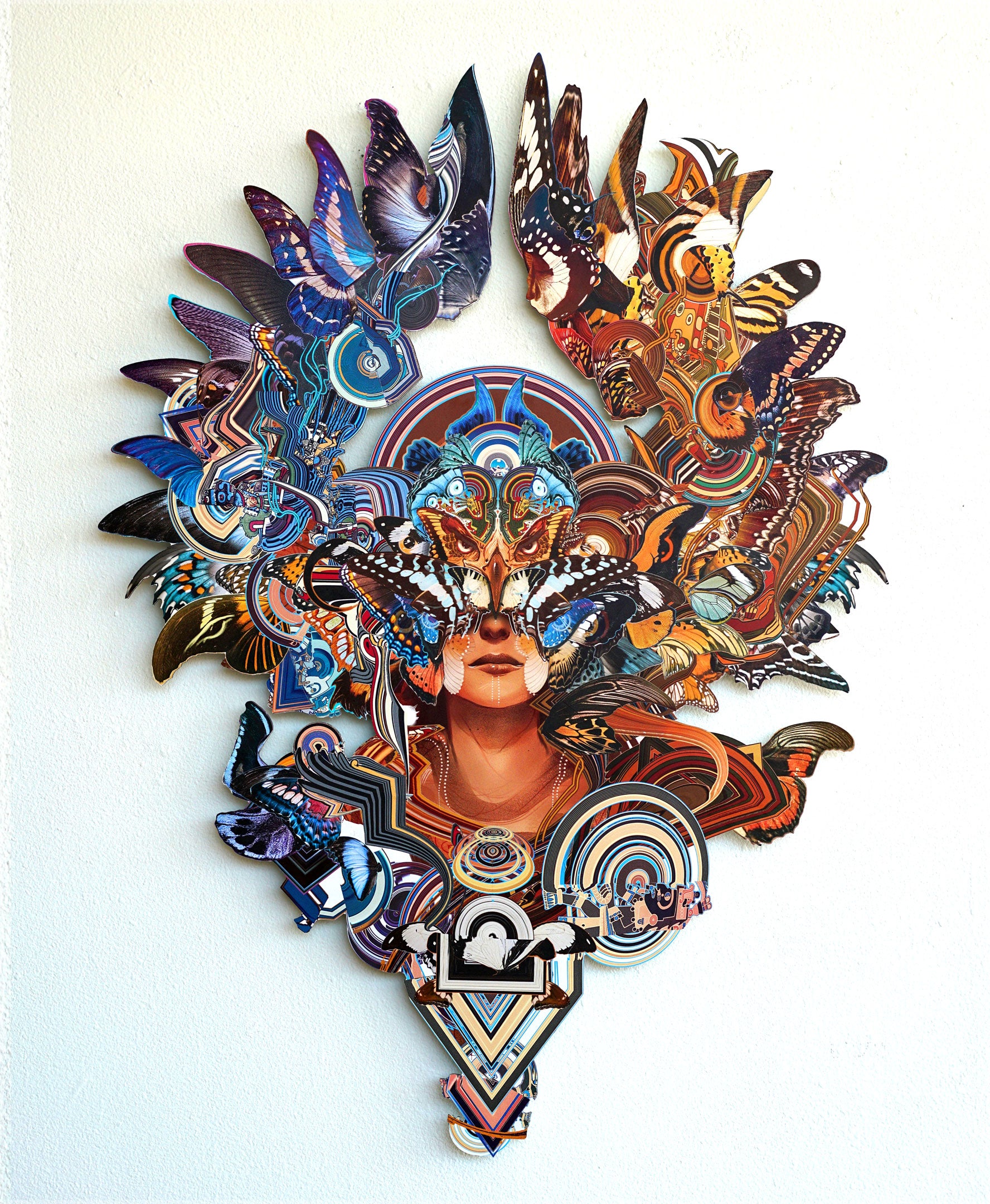 Hunab Figure Colored Hunab Ku Aluminum Print by Android Jones - 72 HOUR AUCTION - Threyda ...