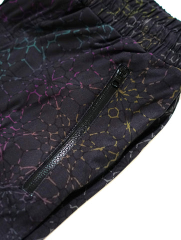 Black Rainbow Lightweight Stretch Joggers by Threyda