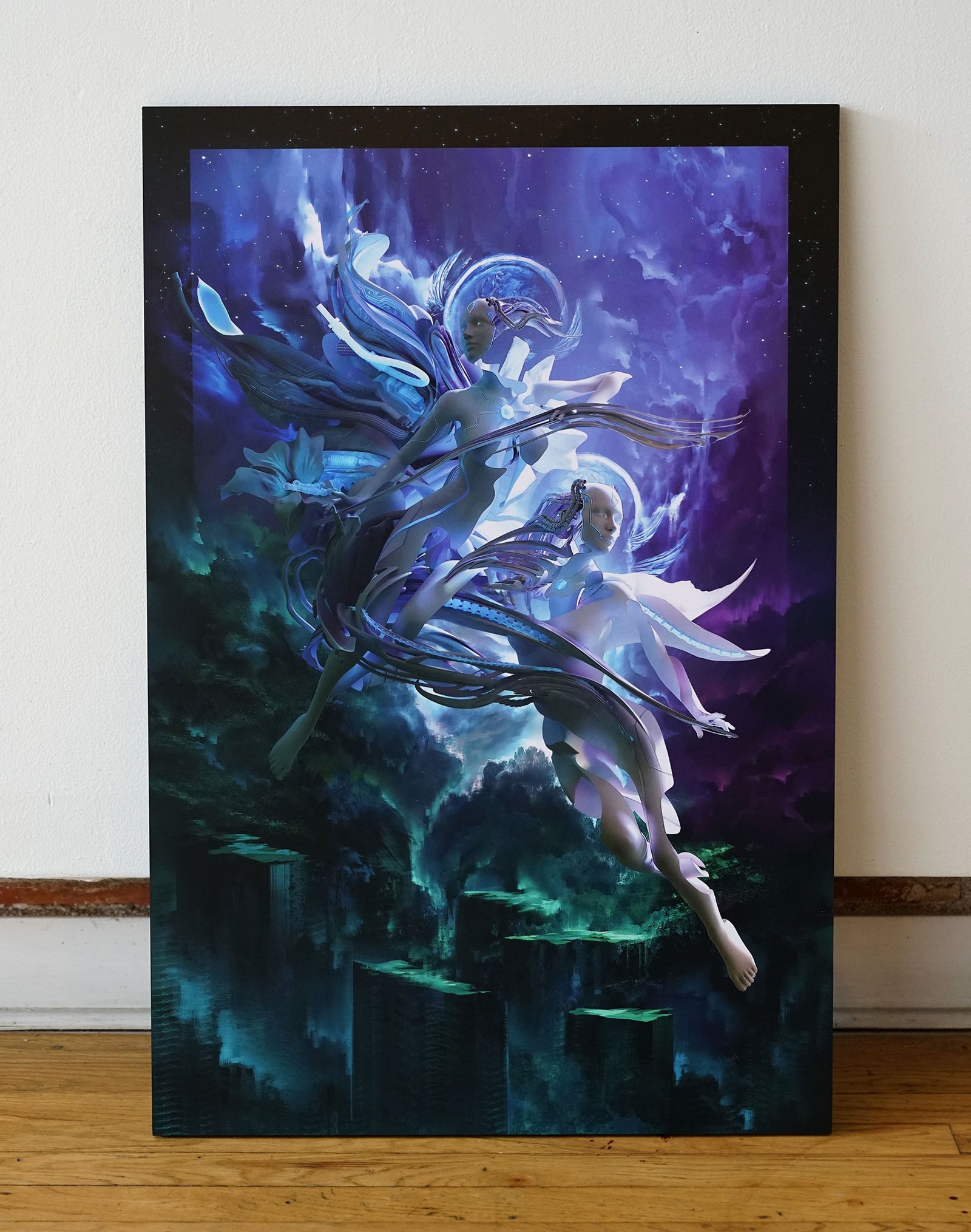 Axiom Dream Network Aluminum Panel by Totemical - 48 Hour Auction