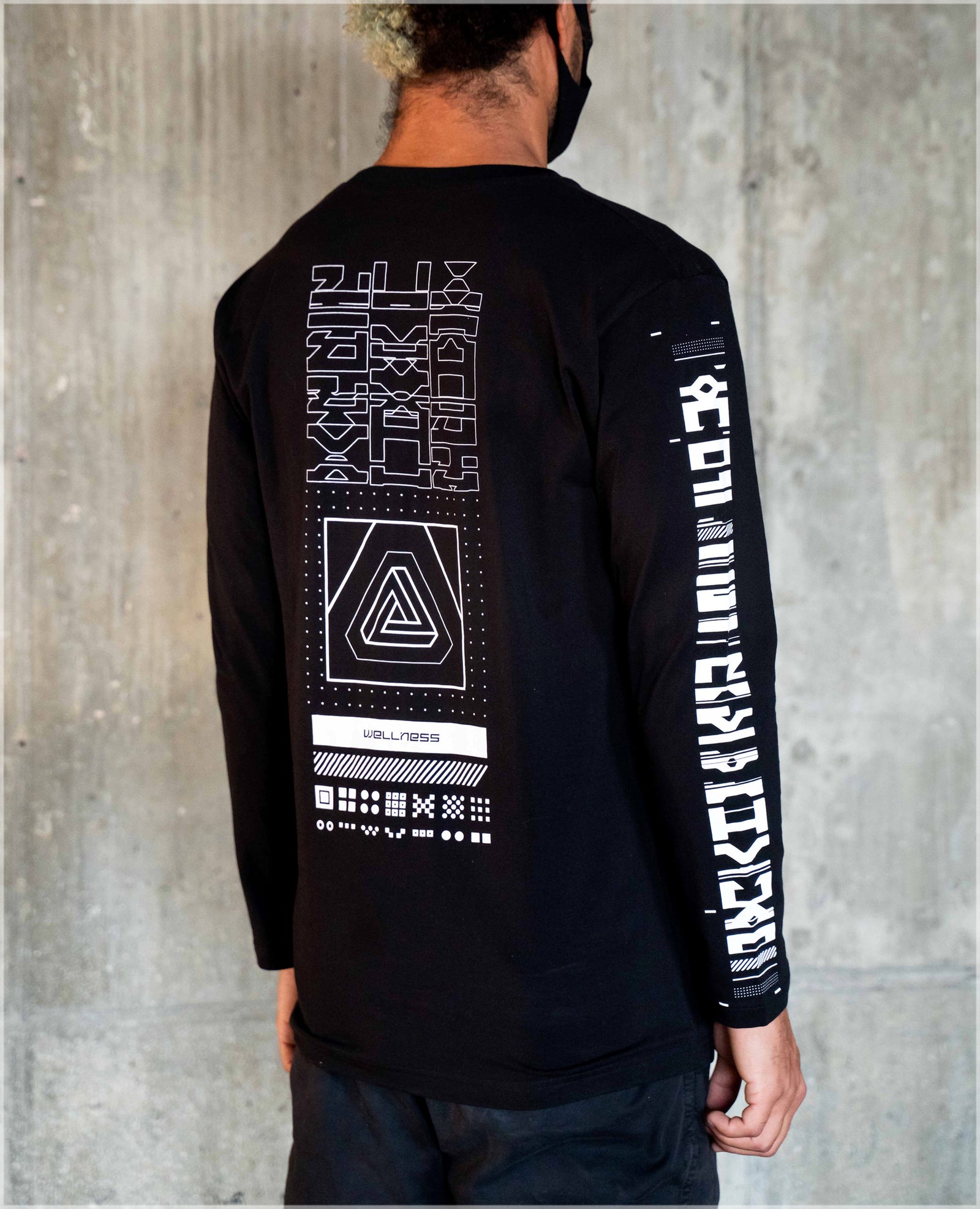 Data Screenprint Longsleeve Tee by Kimi Takemura