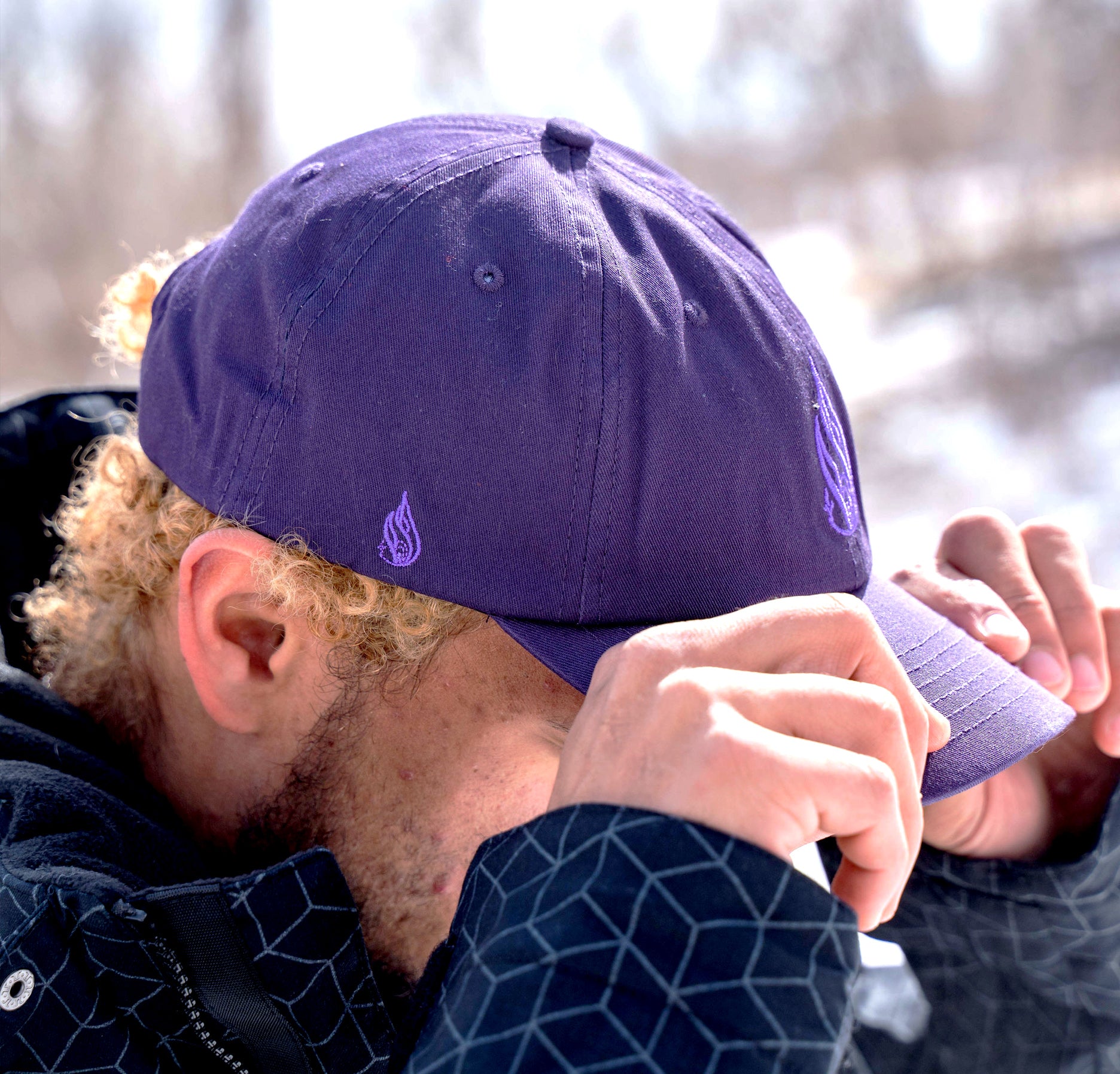 Amethyst Snapback Hat by Threyda - Ships September