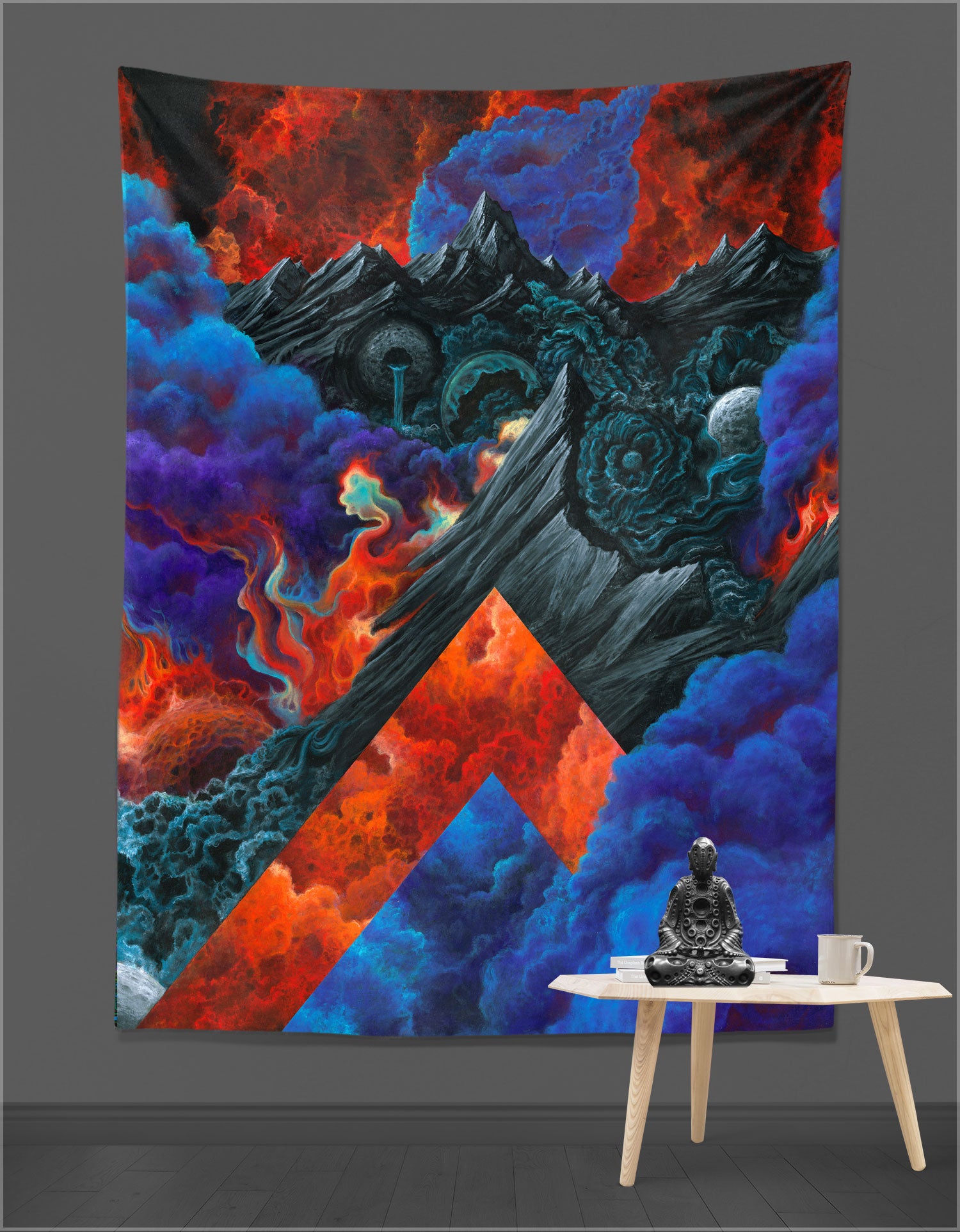 Let The Fires Burn Tapestry by Anthony Hurd