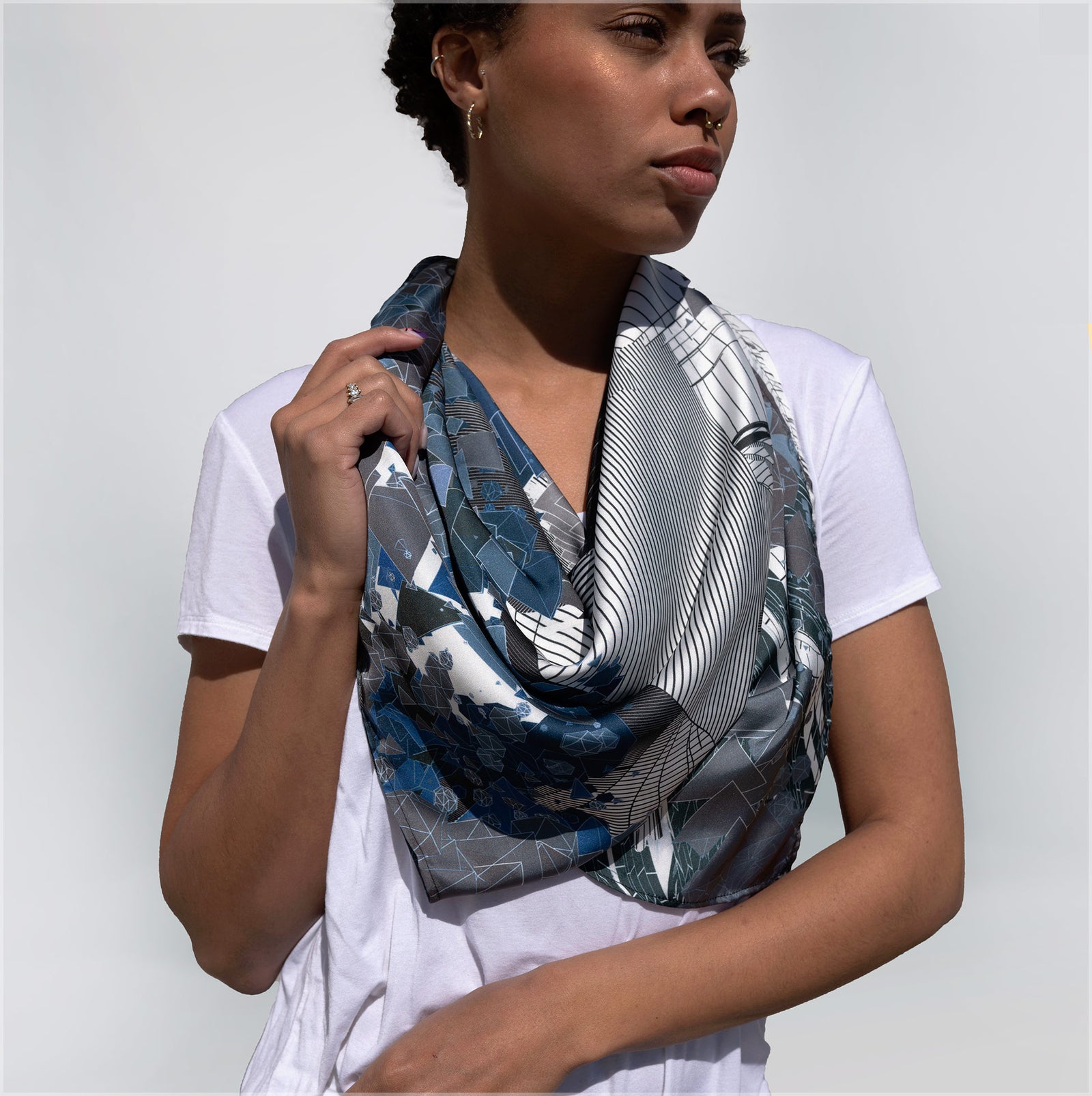 Dreamscape #2 Silky Scarf by Kimi Takemura