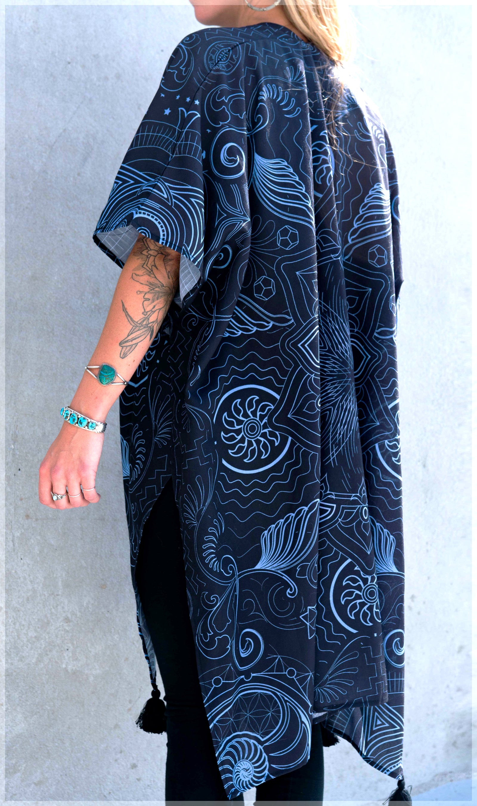 Arc Reactor Long Kimono by Mugwort